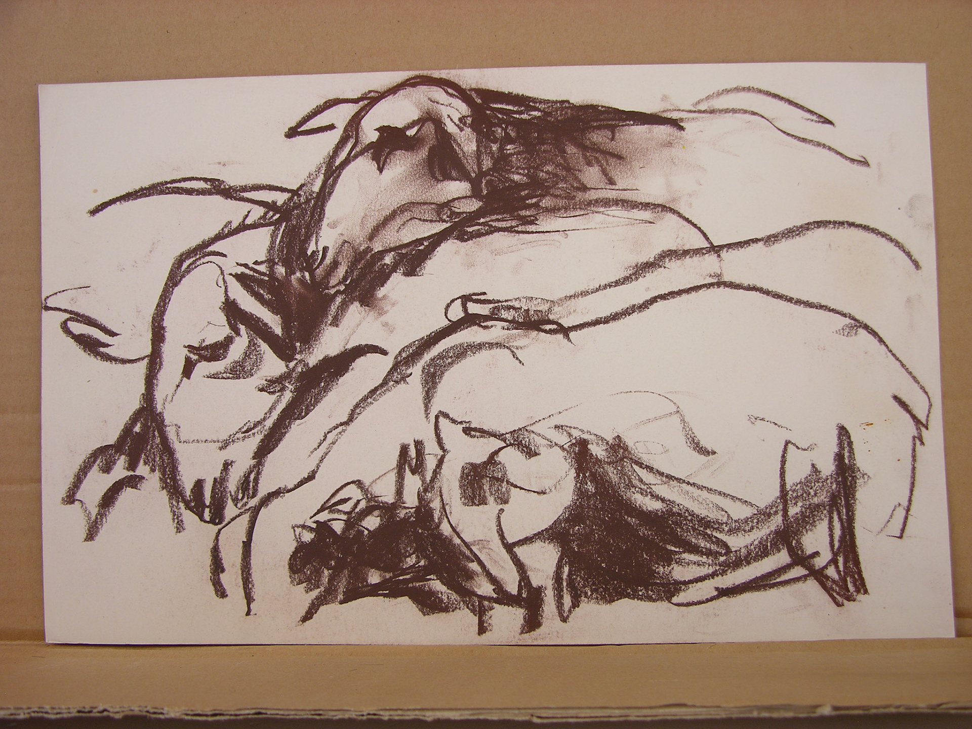 Barra conté/papel .- 24x37,7cm