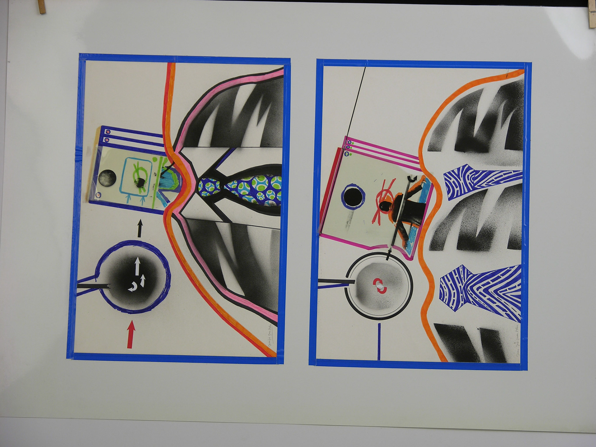 Técnica mixta.- 95,5 x 70cm