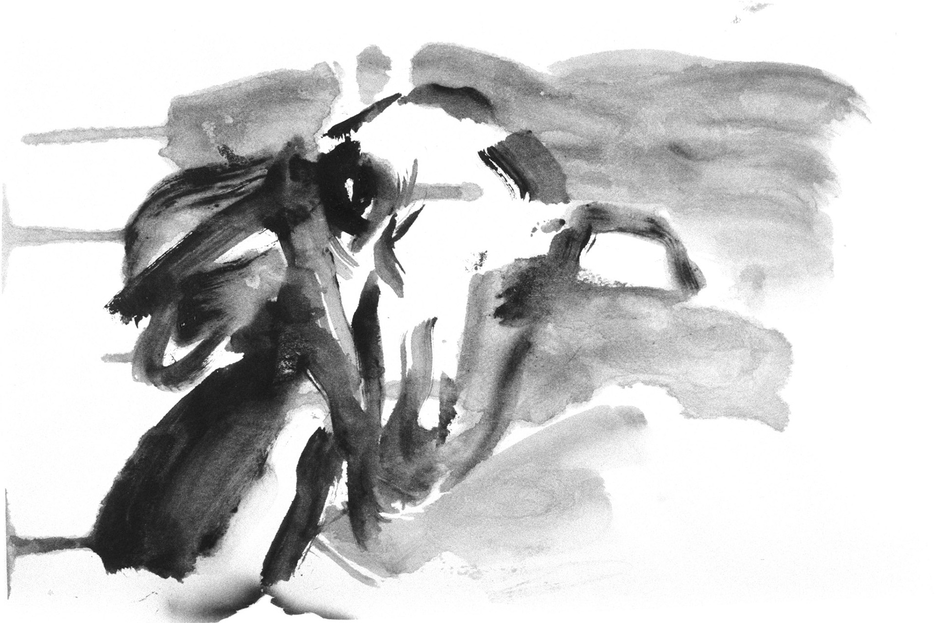 Acrílico/papel amarillo.- 30,4x45,5cm