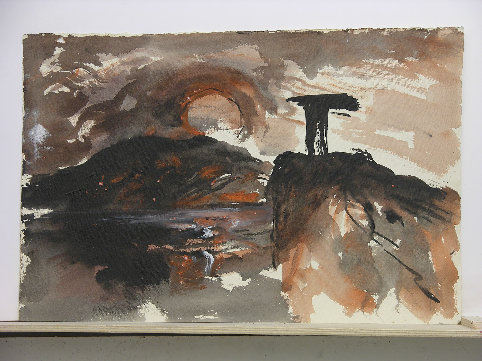 Acuarela acrílica/papel.-32,2x49,4cm