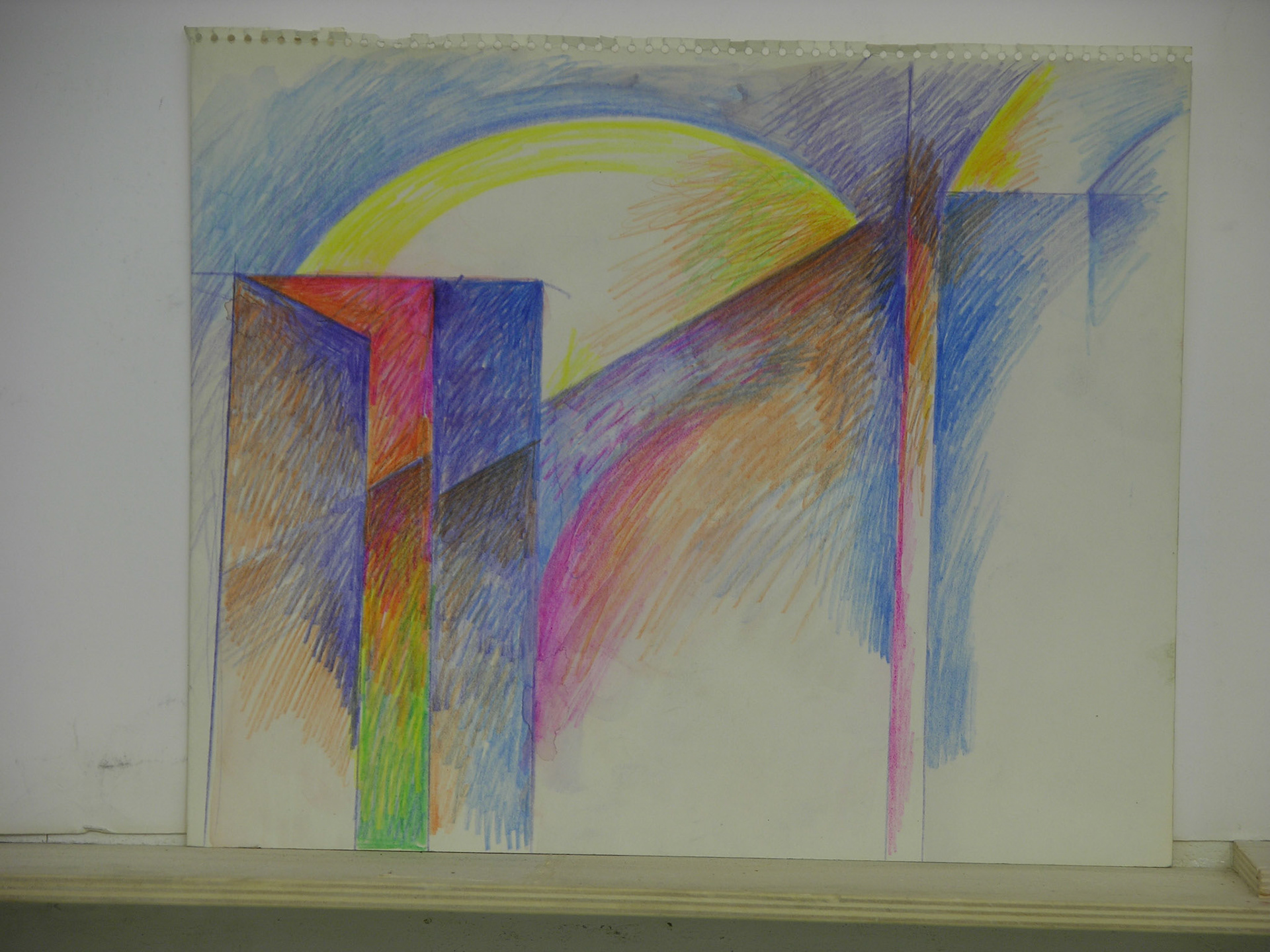 Lápiz color/papel.-24,5x29,8cm