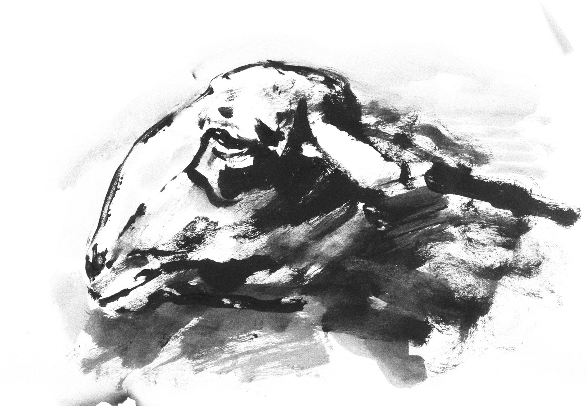 Acrílico/papel amarillo.-30x45,5cm