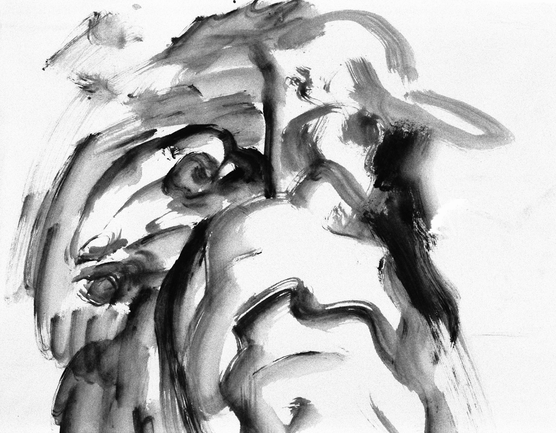 Acrílico/papel amarillo.-46x61cm