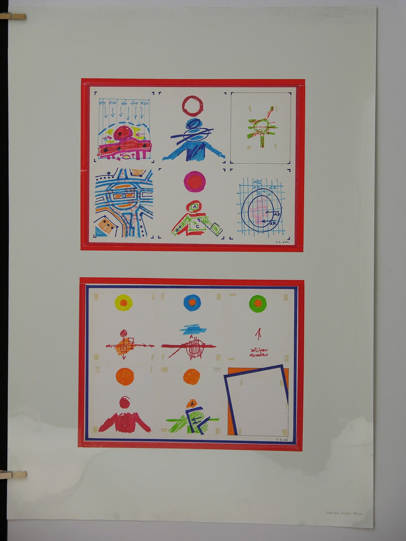 Técnica mixta.- 95,5 x 70cm