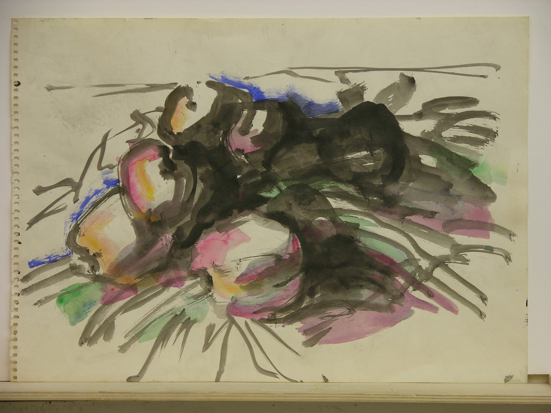 Acrílico/papel.-32,4x44,7cm