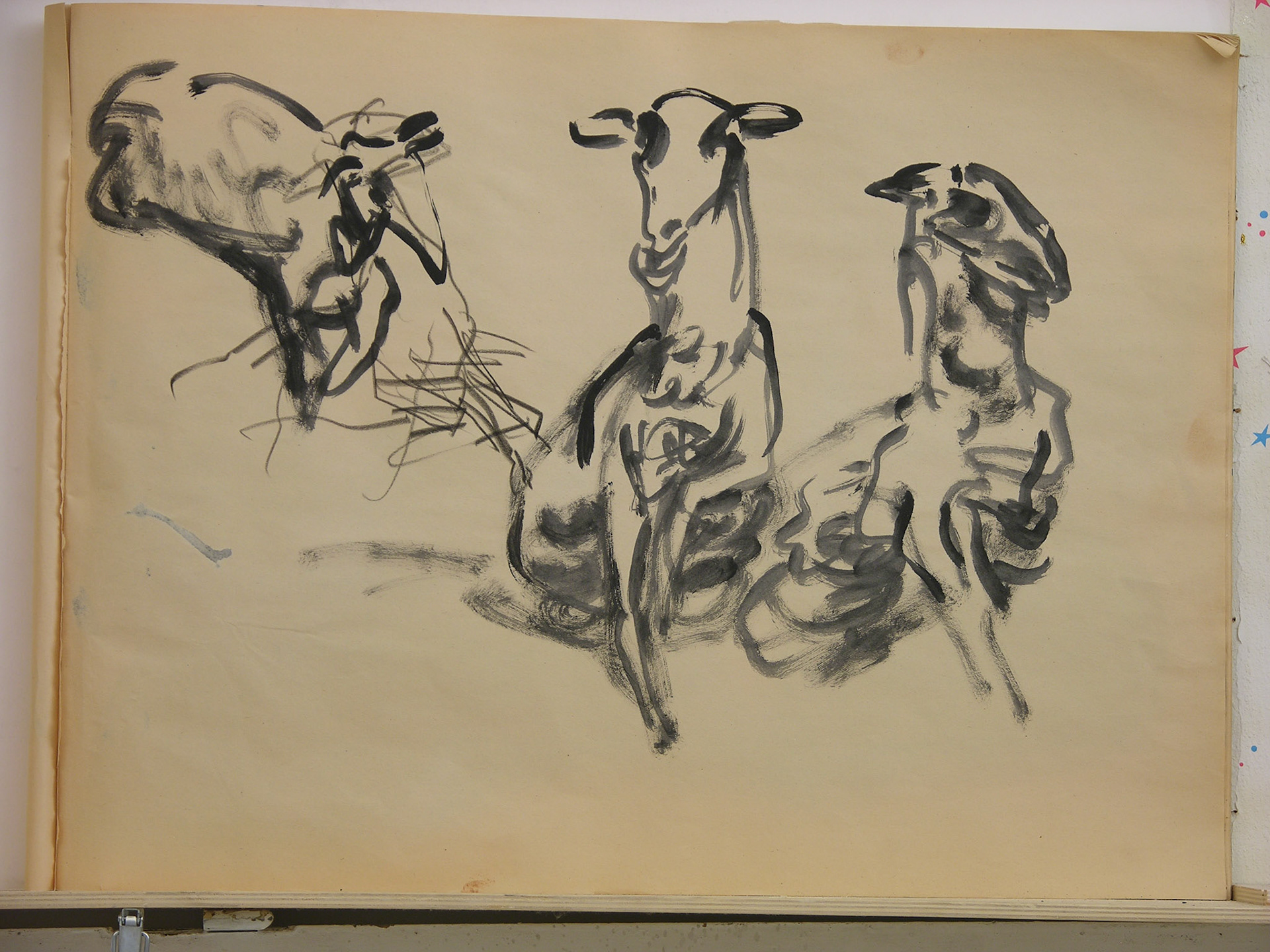 Aguada acrílica.- 46 x 60,5cm