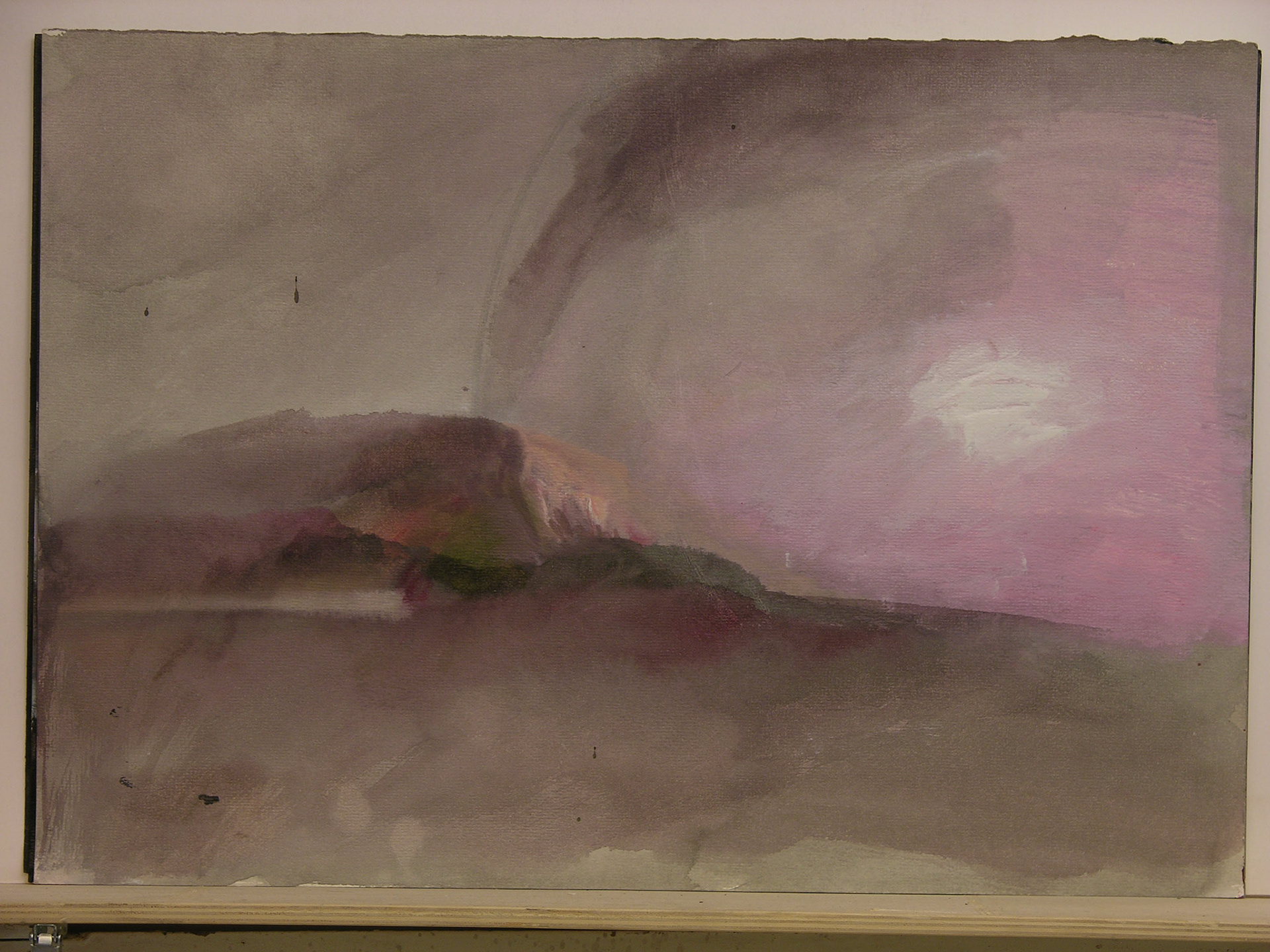 acrílico/papel.- 34,5x50cm