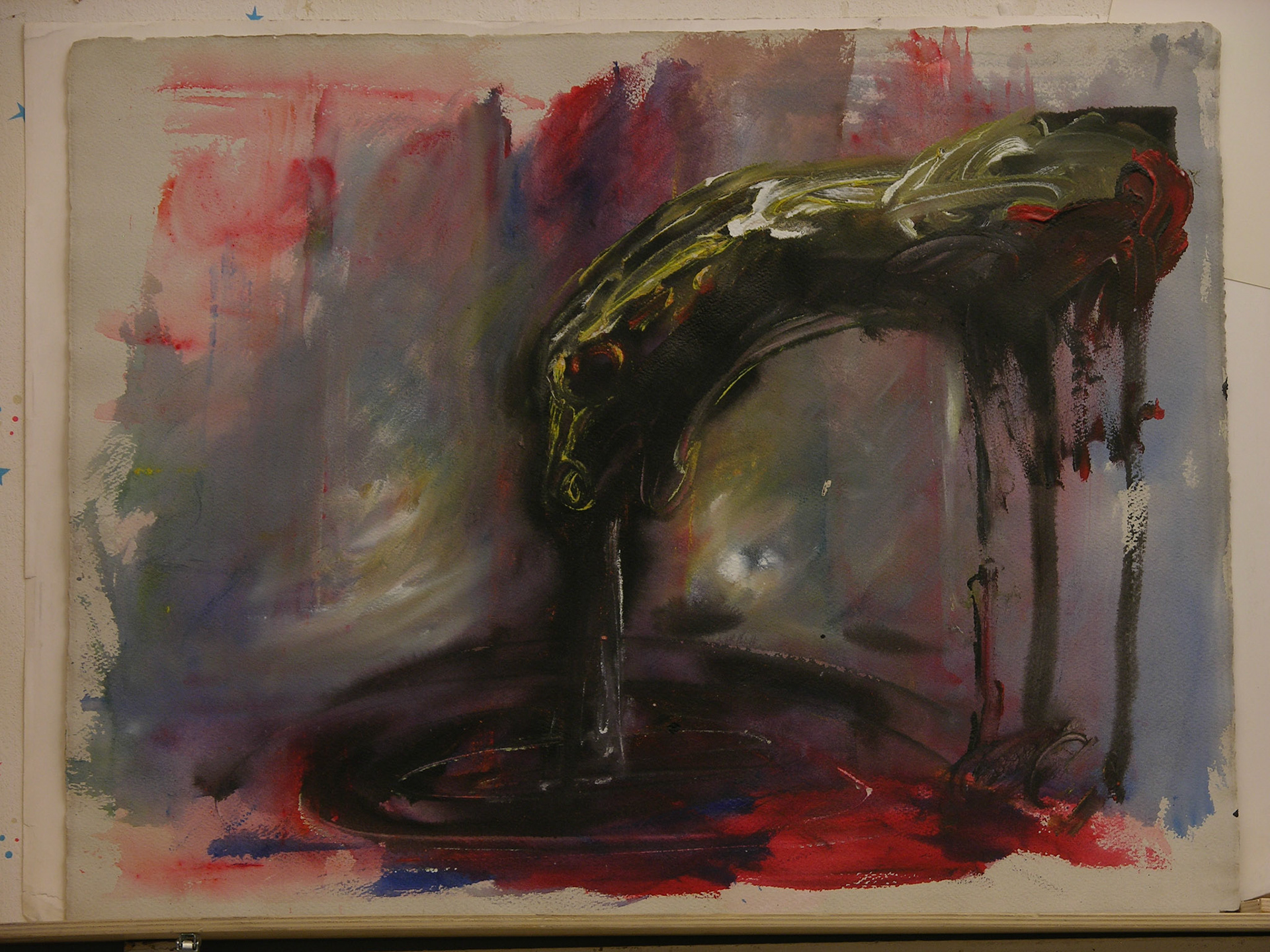 acrílico/papel.-50x64,5cm