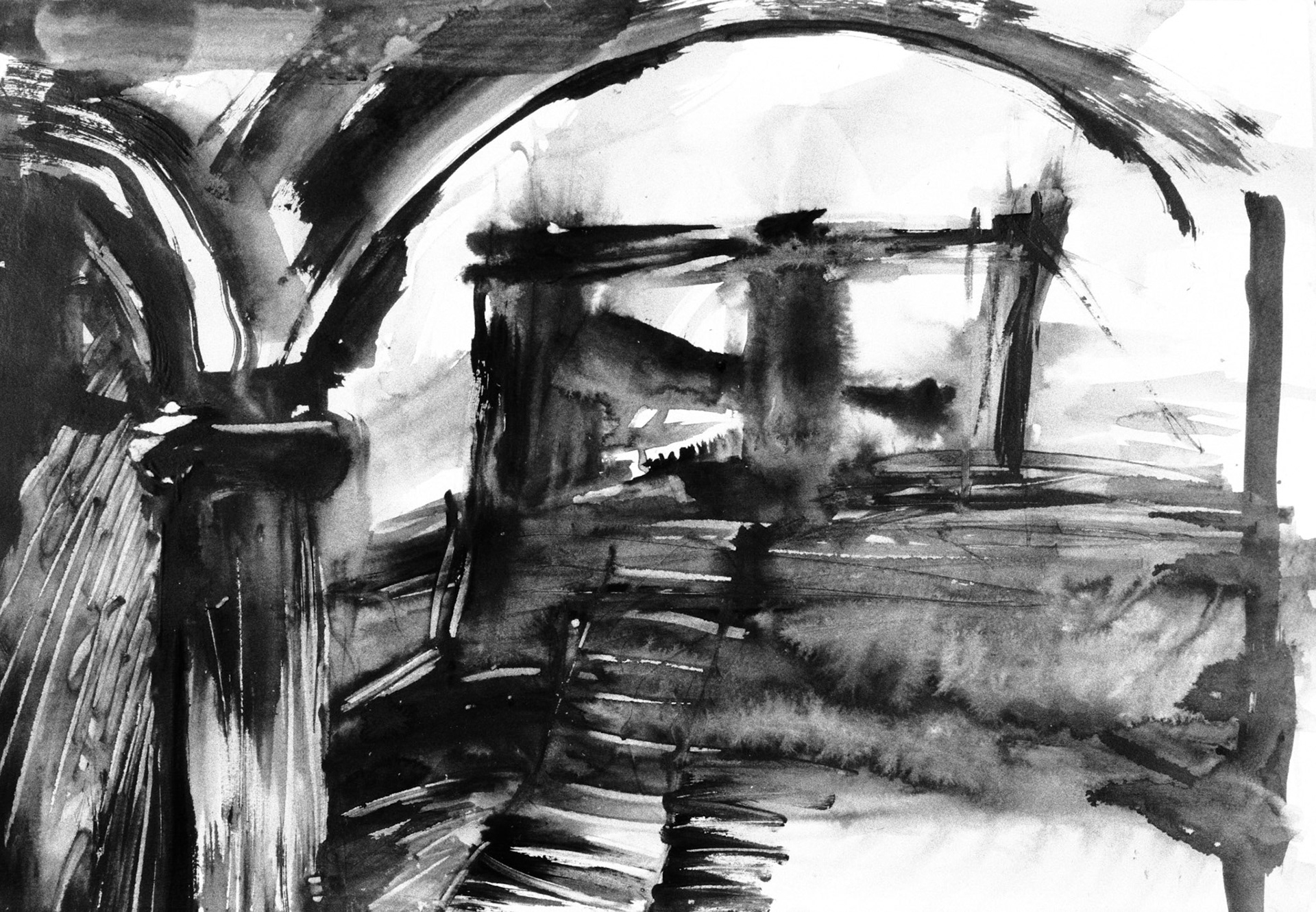 Aguada/papel.-50x69,5cm