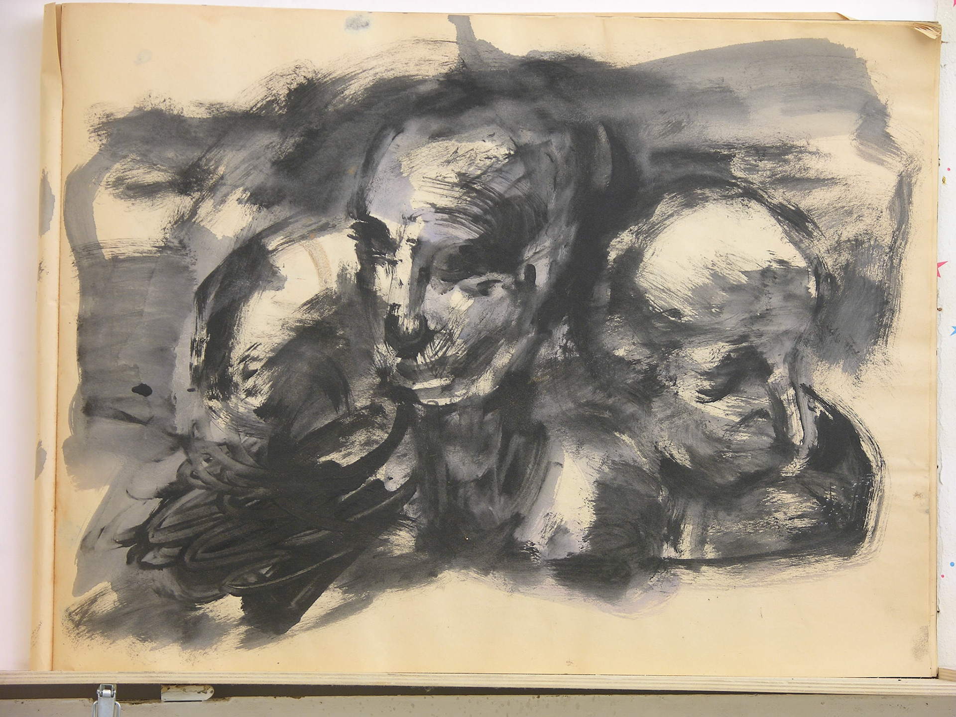 Aguada acrílica.- 46 x 60,5cm