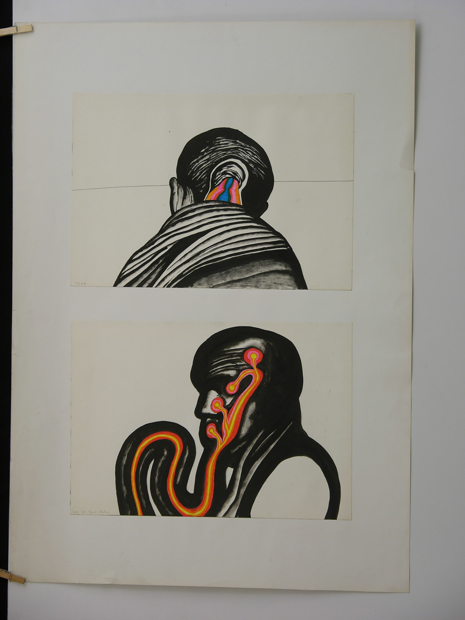 Técnica mixta.- 95,5 x 70cm