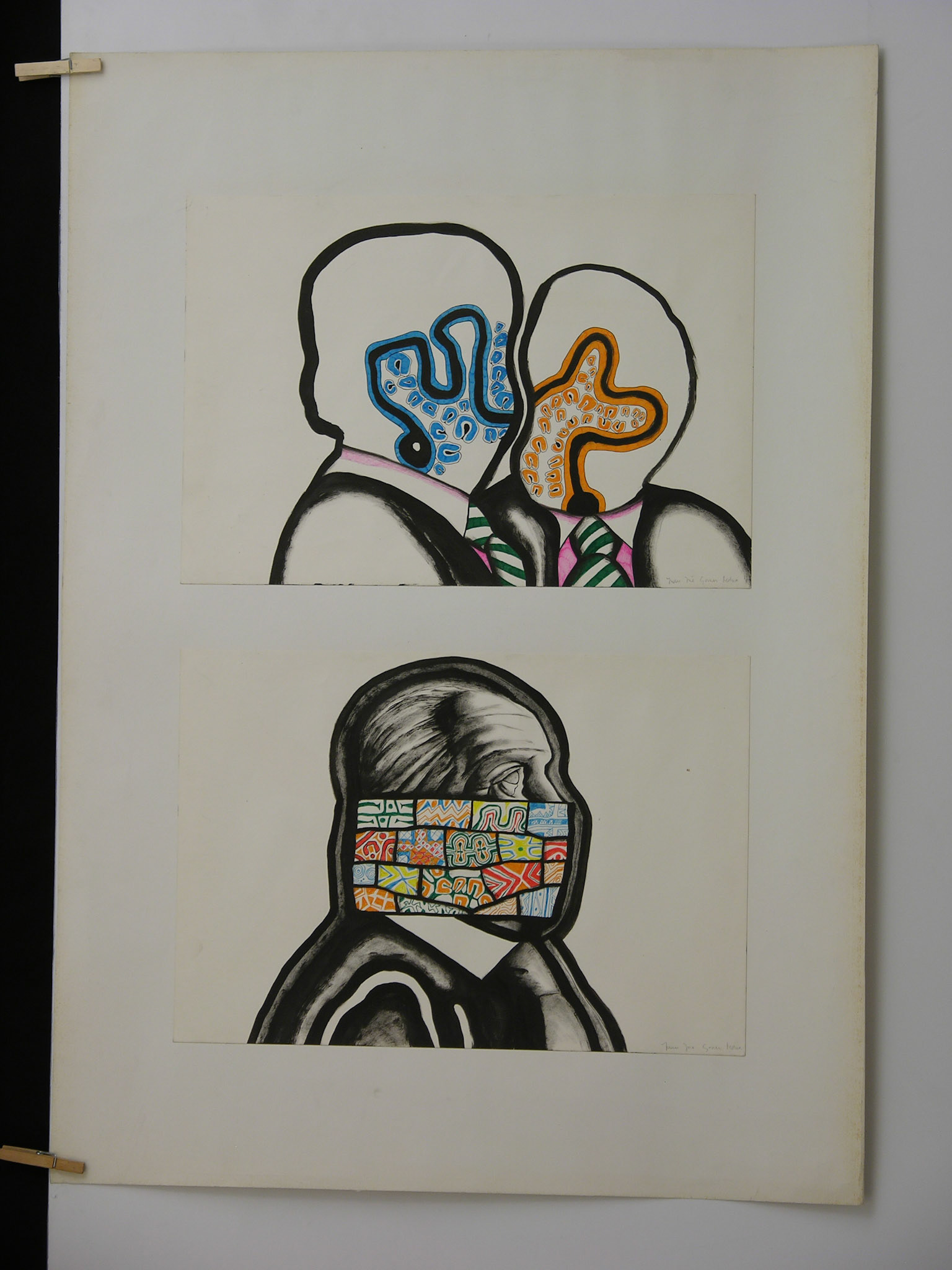 Técnica mixta.- 95,5 x 70cm