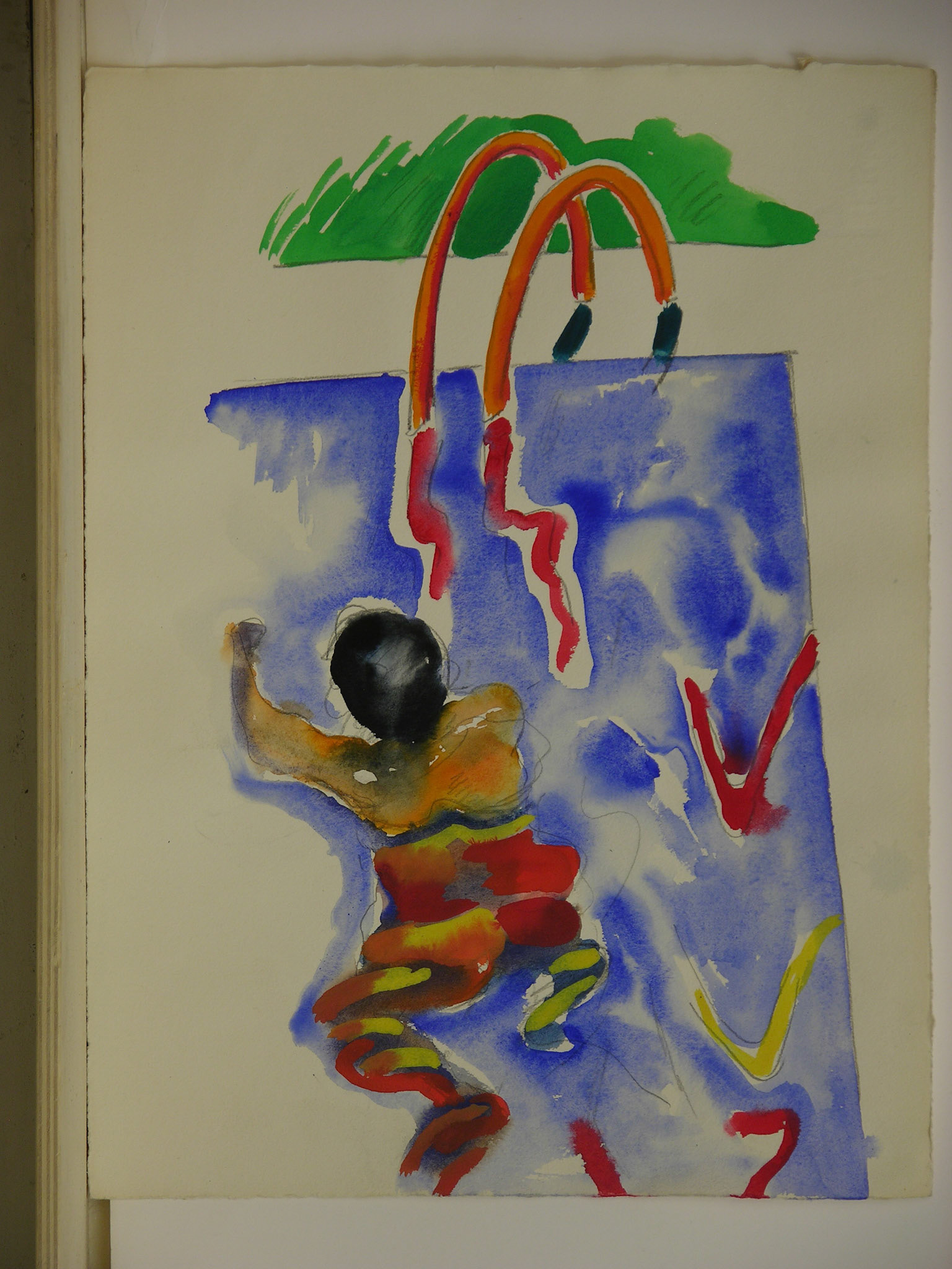 Acuarela/ papel.-38,5x26,5cm