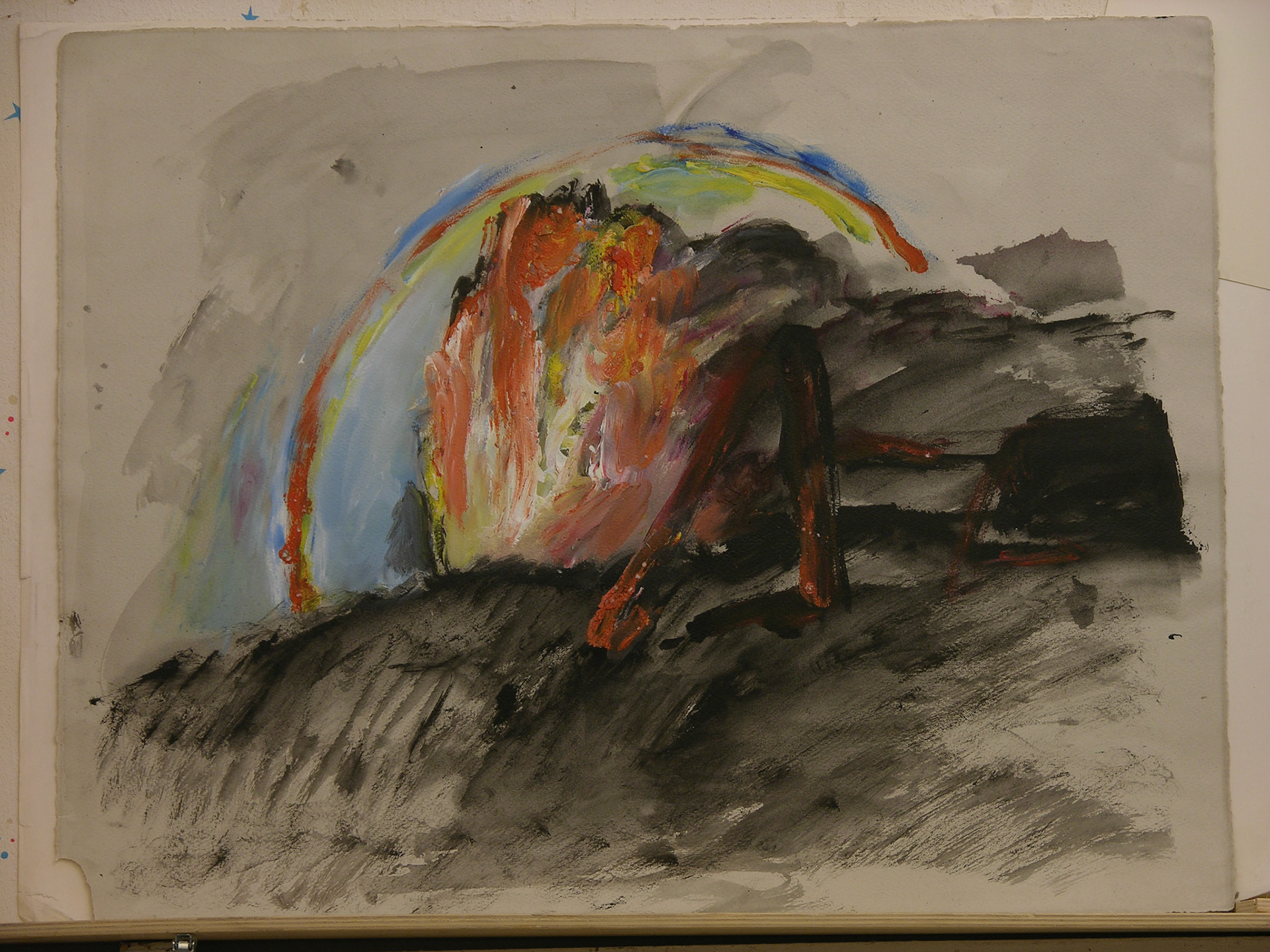 acrílico/papel.-50x64,5cm