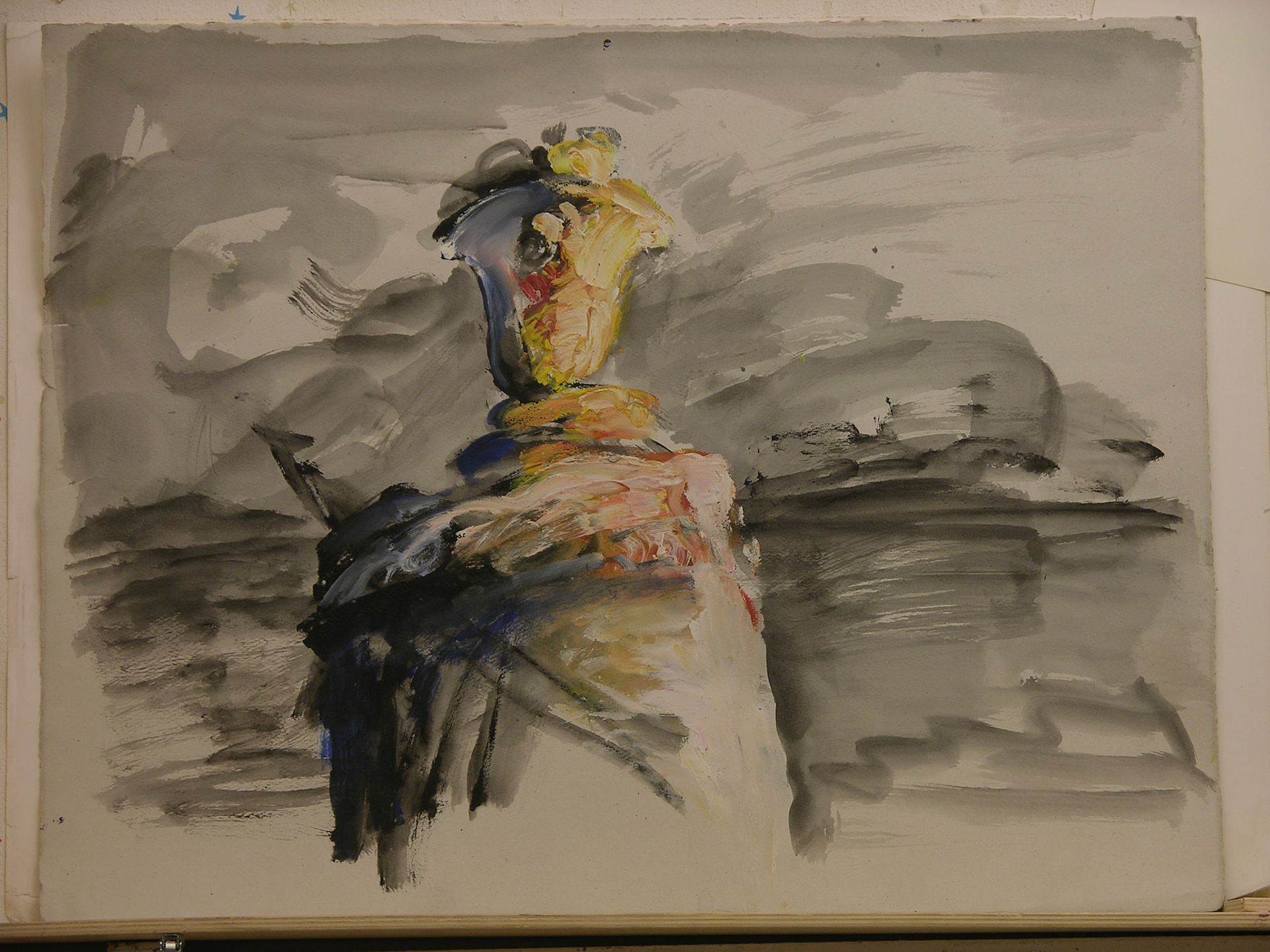 acrílico/papel.-50x64,5cm