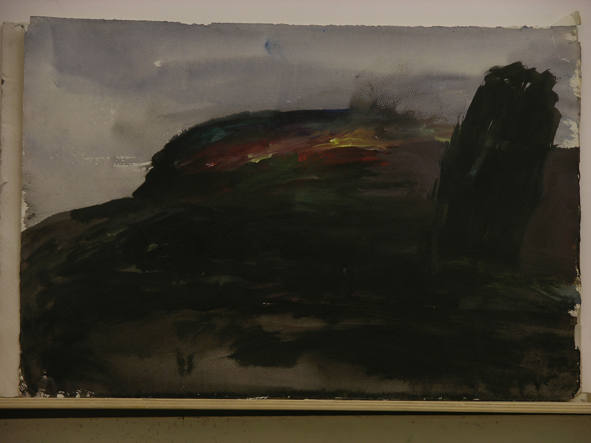 aguada  acrílica/cartulina._32,3x48cm