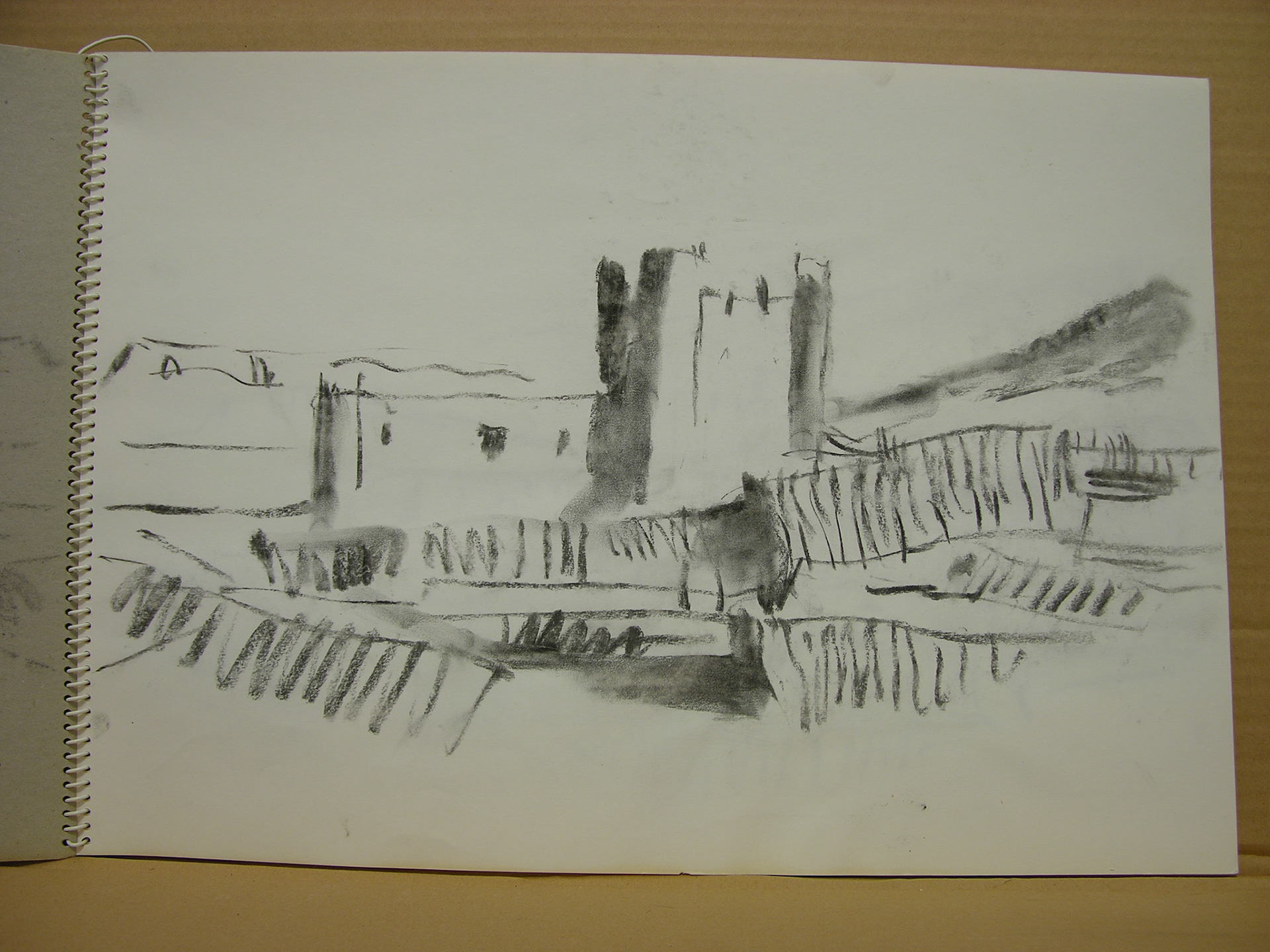 Carboncillo/papel.- 32,5x45cm