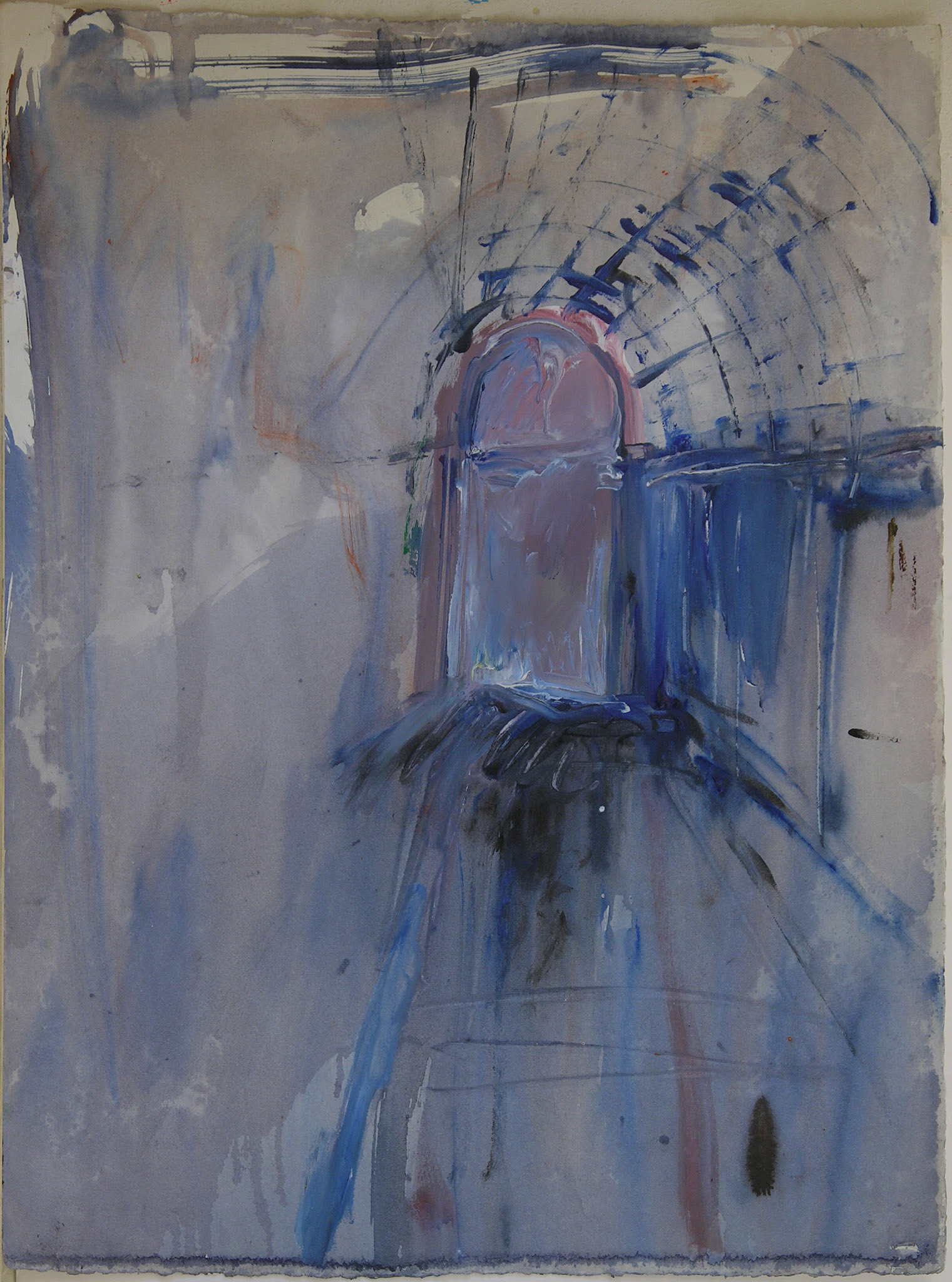 Aguada/papel.-65x49cm