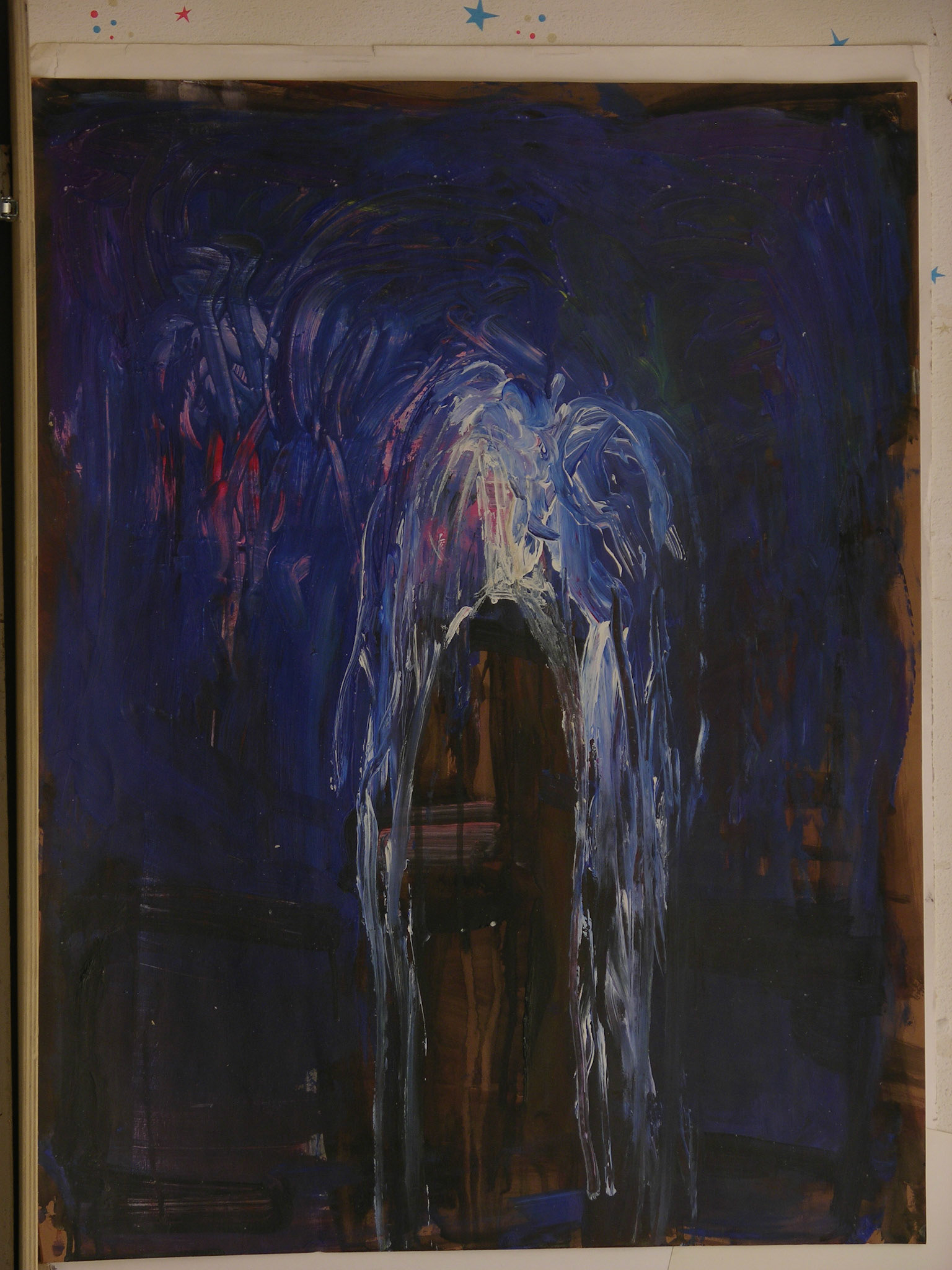 acrílico/cartulina marrón._ 65x50cm