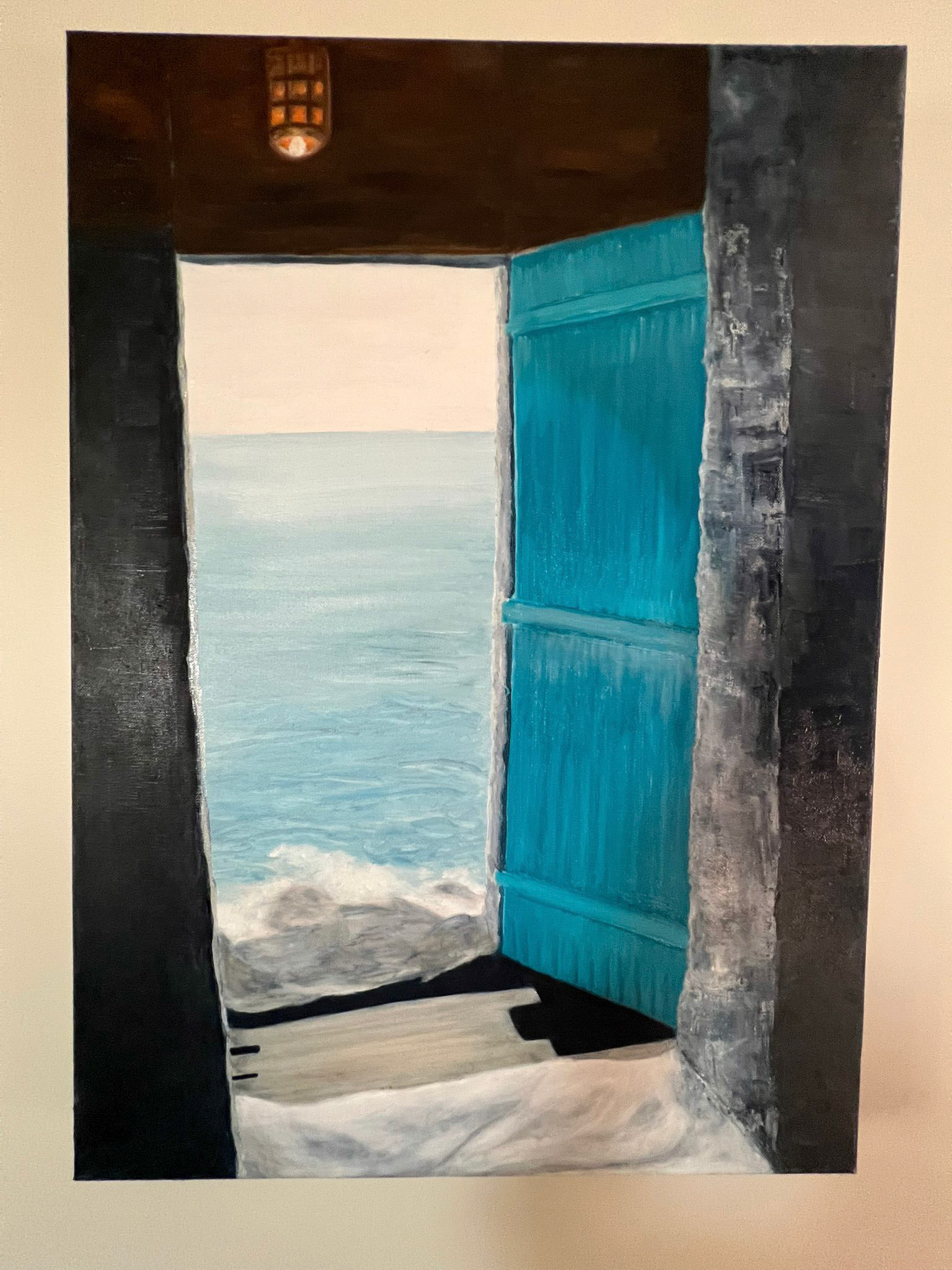 Une porte s’ouvre sur le bleu, et le silence devient horizon..