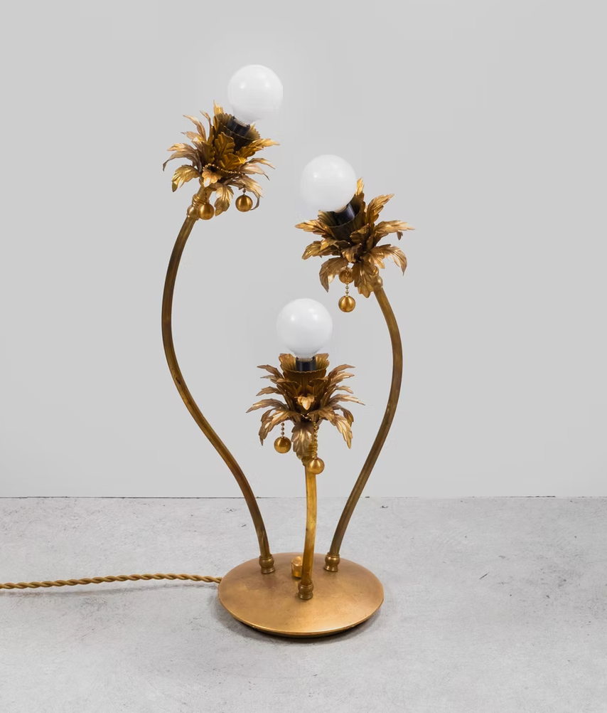 Brass Palm Tree Lamp