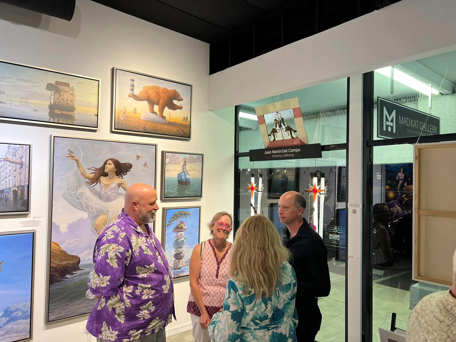 Paul Bond Art on the left. Artist Steve Ohlrich on the right.