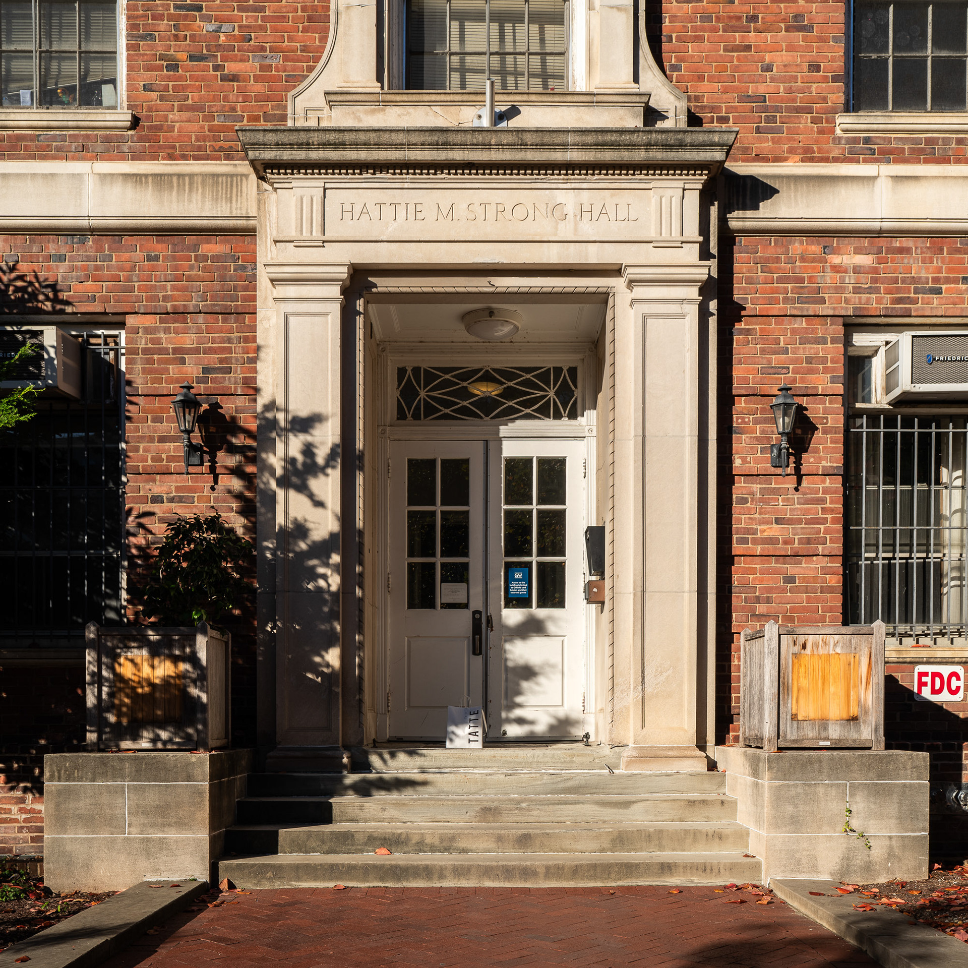 Building face - Hattie M. Strong Hall