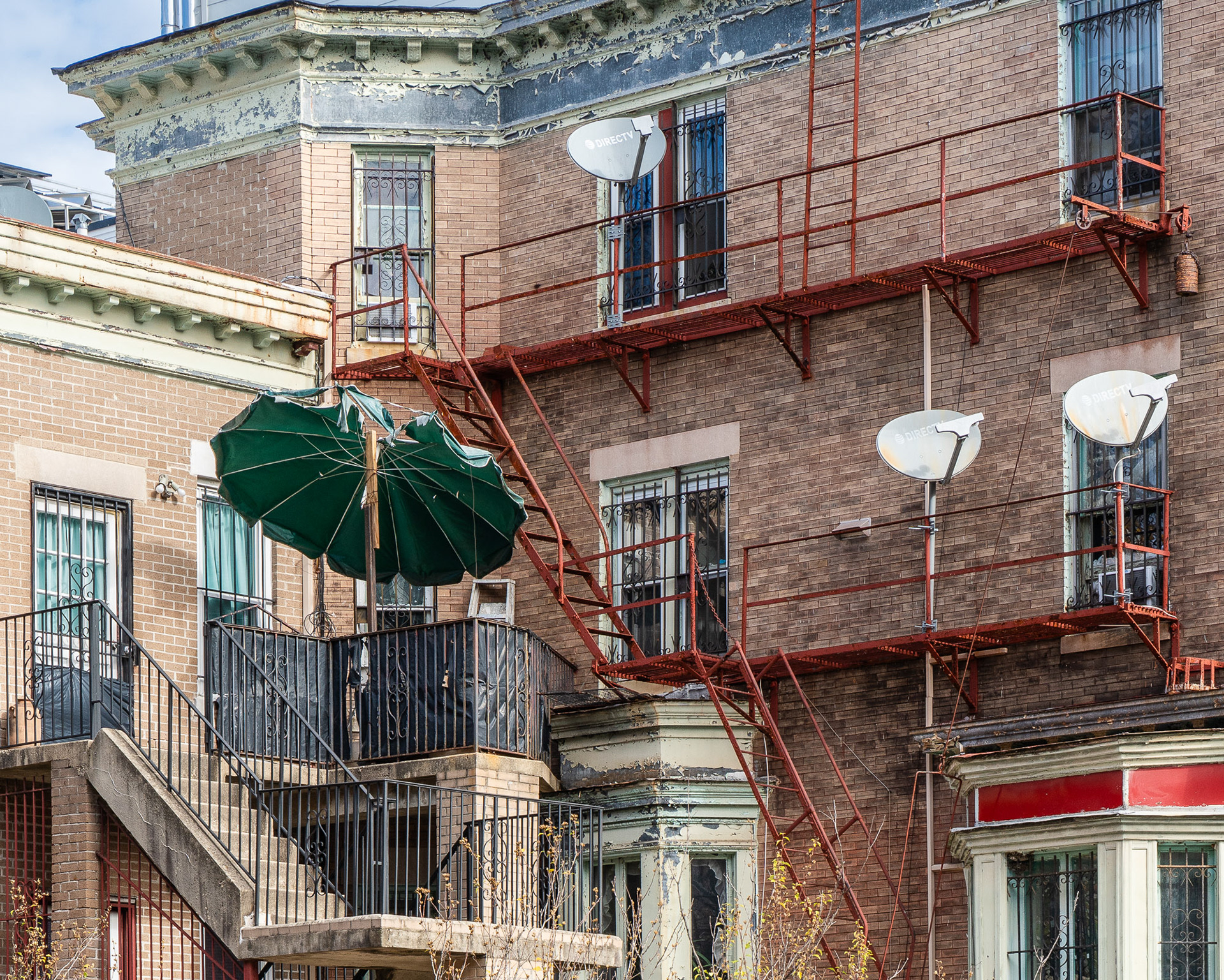 Stairs and Parasols