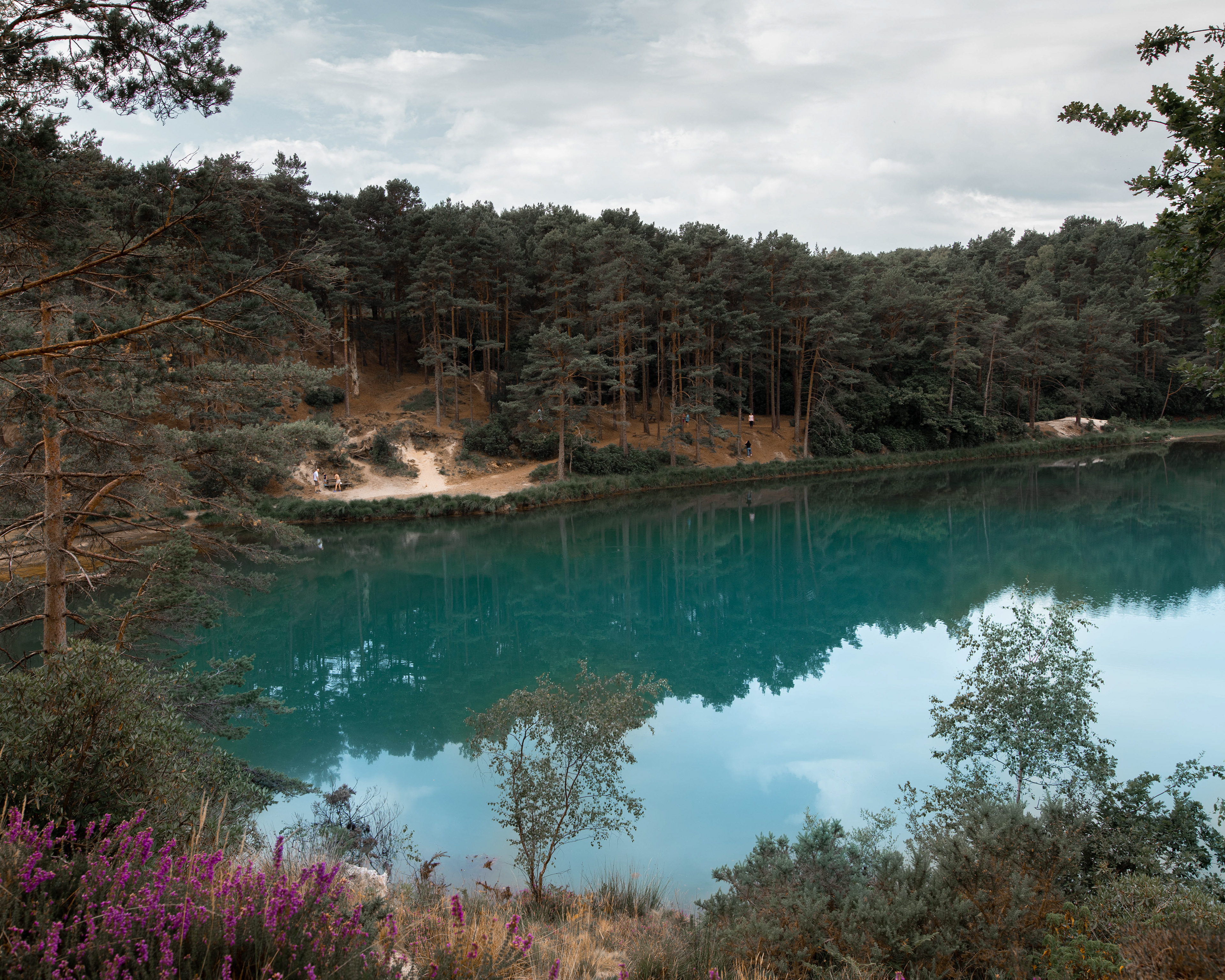 The Blue Pool from above