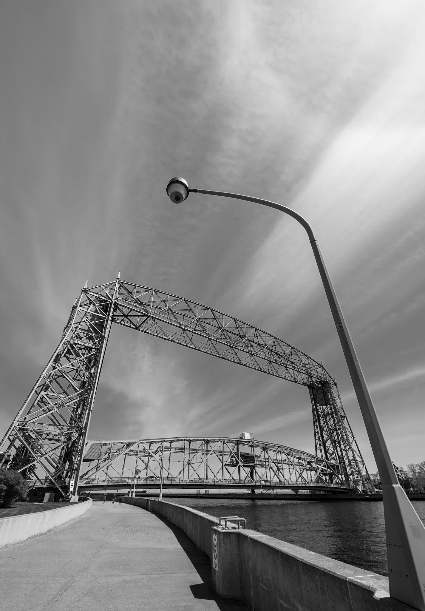 Lift Bridge and Lightpost - Duluth MN