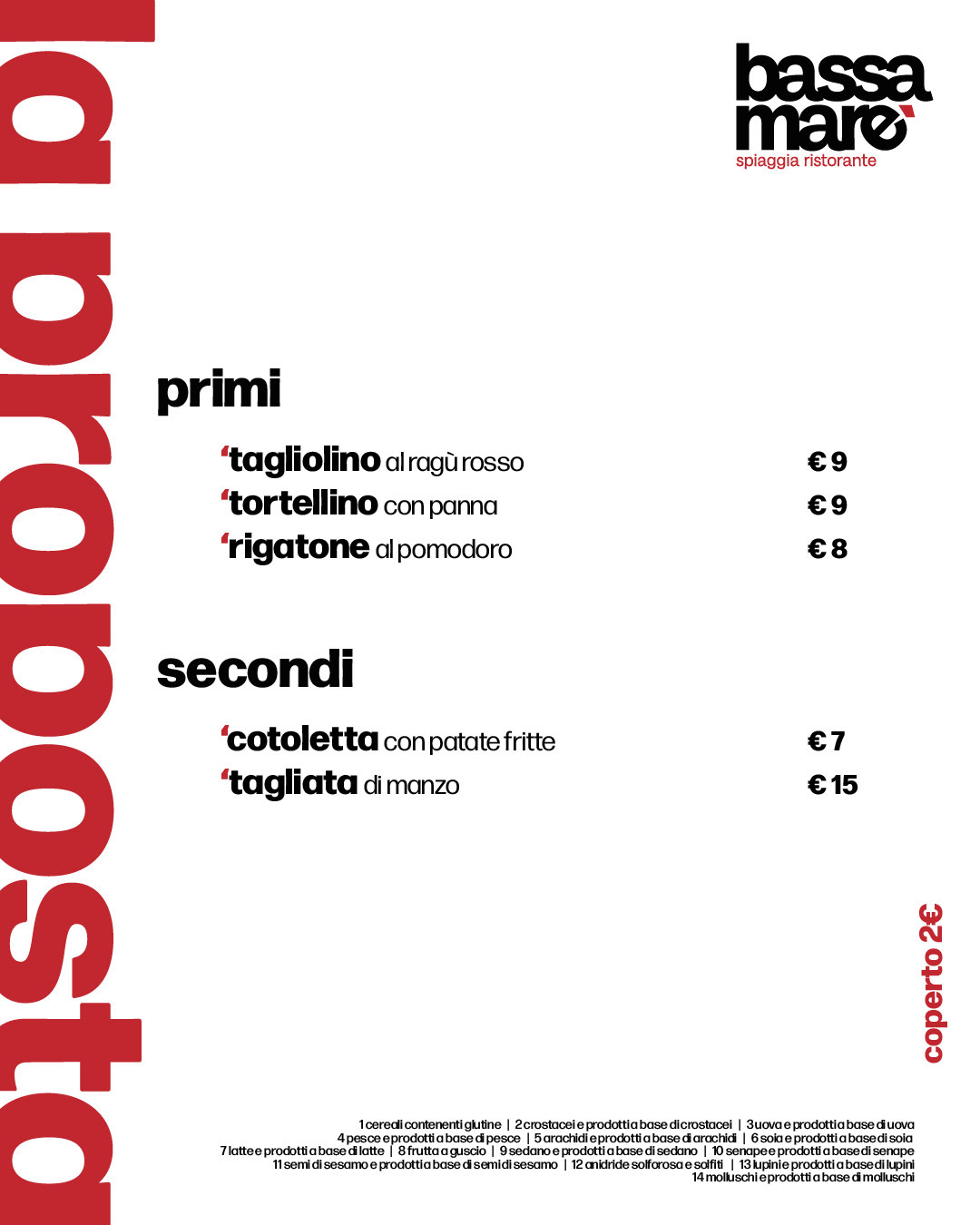 Menù Carne