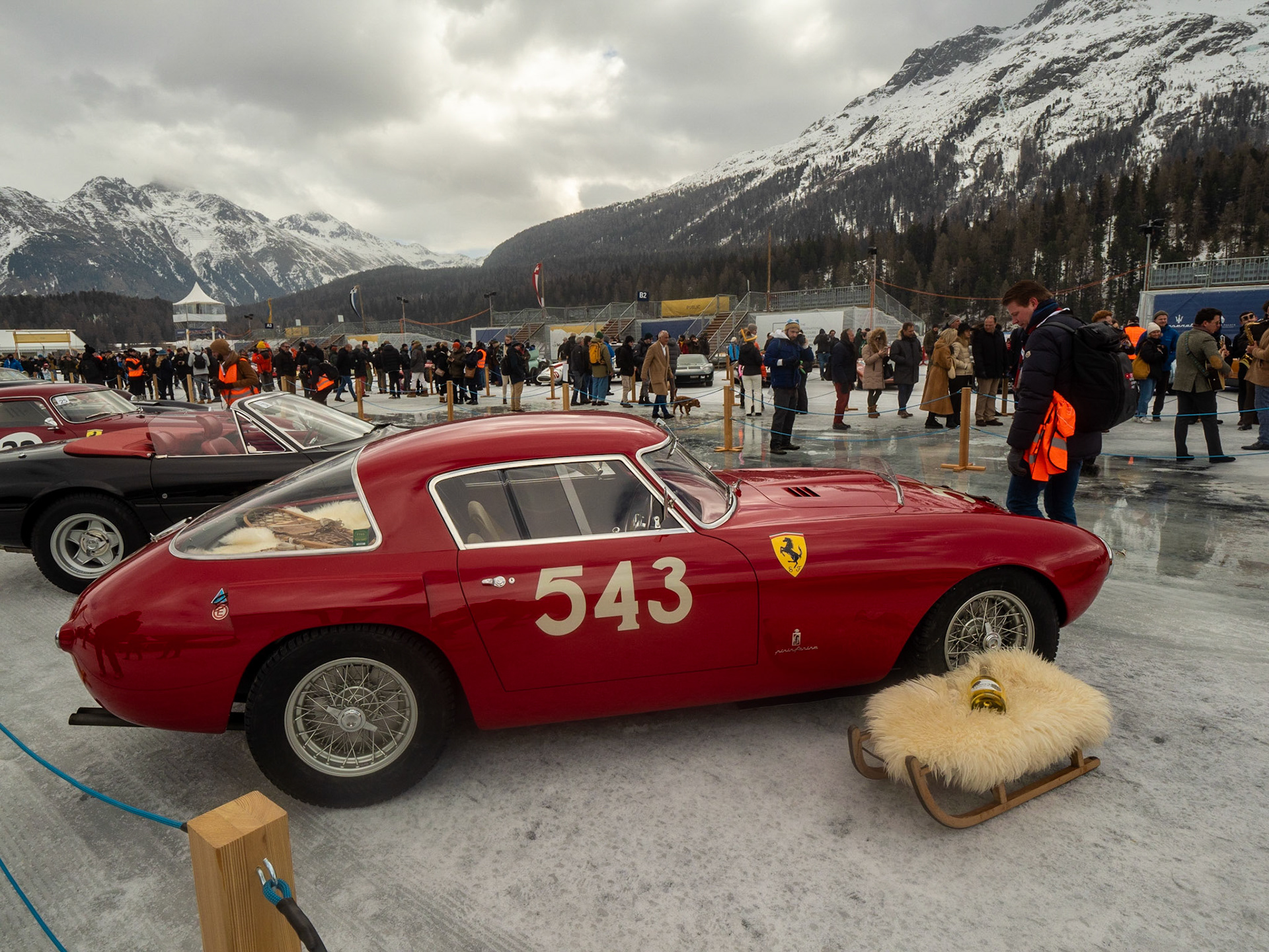 ICE St Moritz 2023 FERRARI 250 MM # 0254MM Queens on Wheels