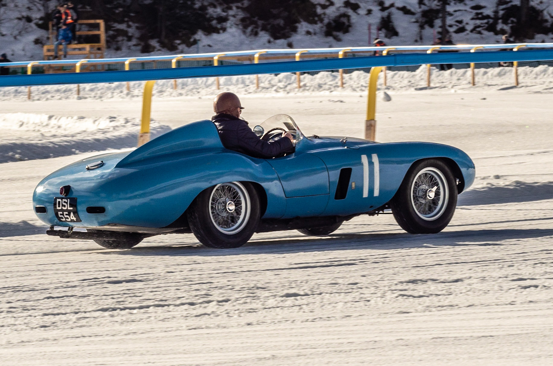 ICE St Moritz 2023 Ferrari 500 Mondial # 424MD  Barchettas on the lake