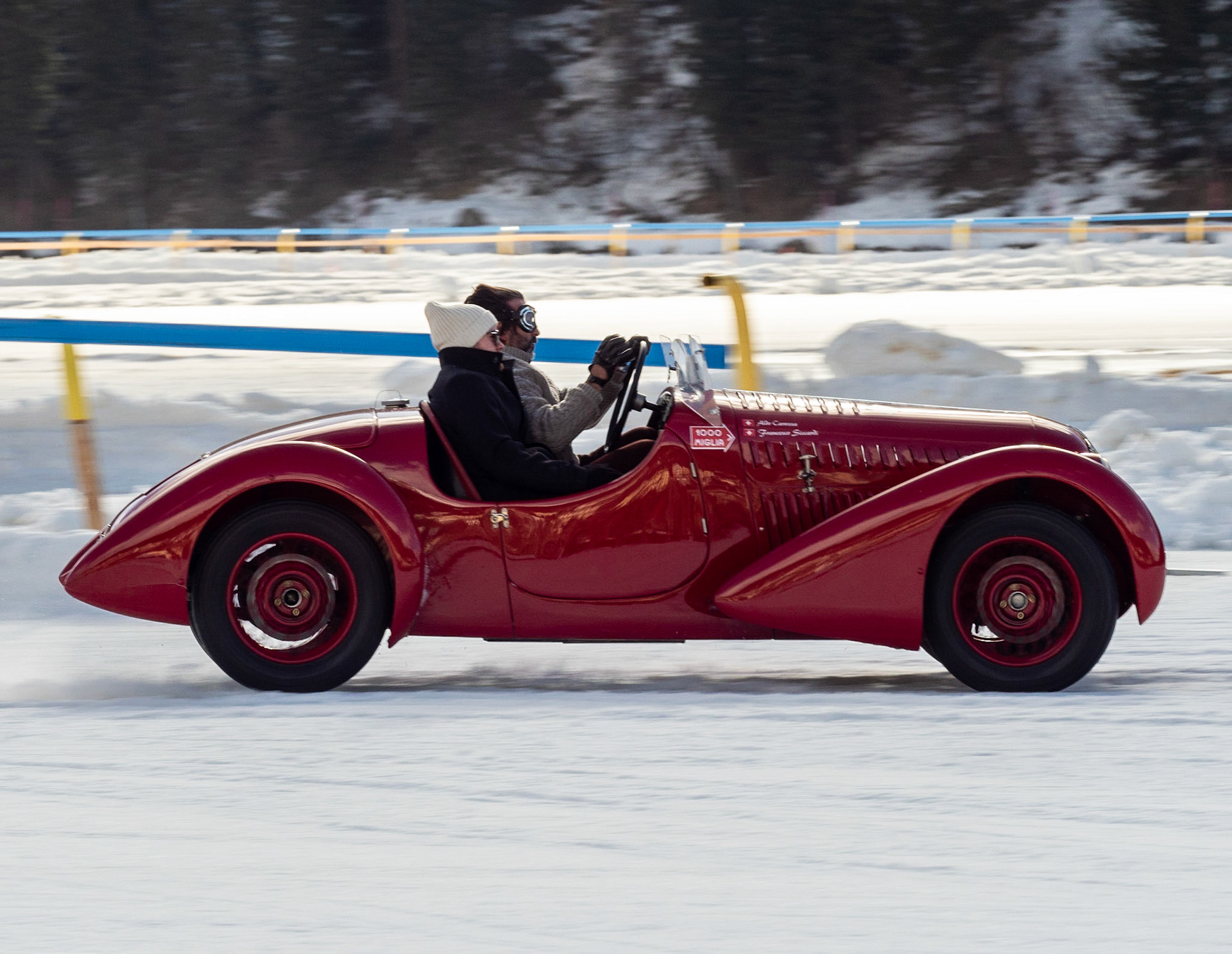 ICE St Moritz 2023 Fiat 508 C # 200886  Barchettas on the lake