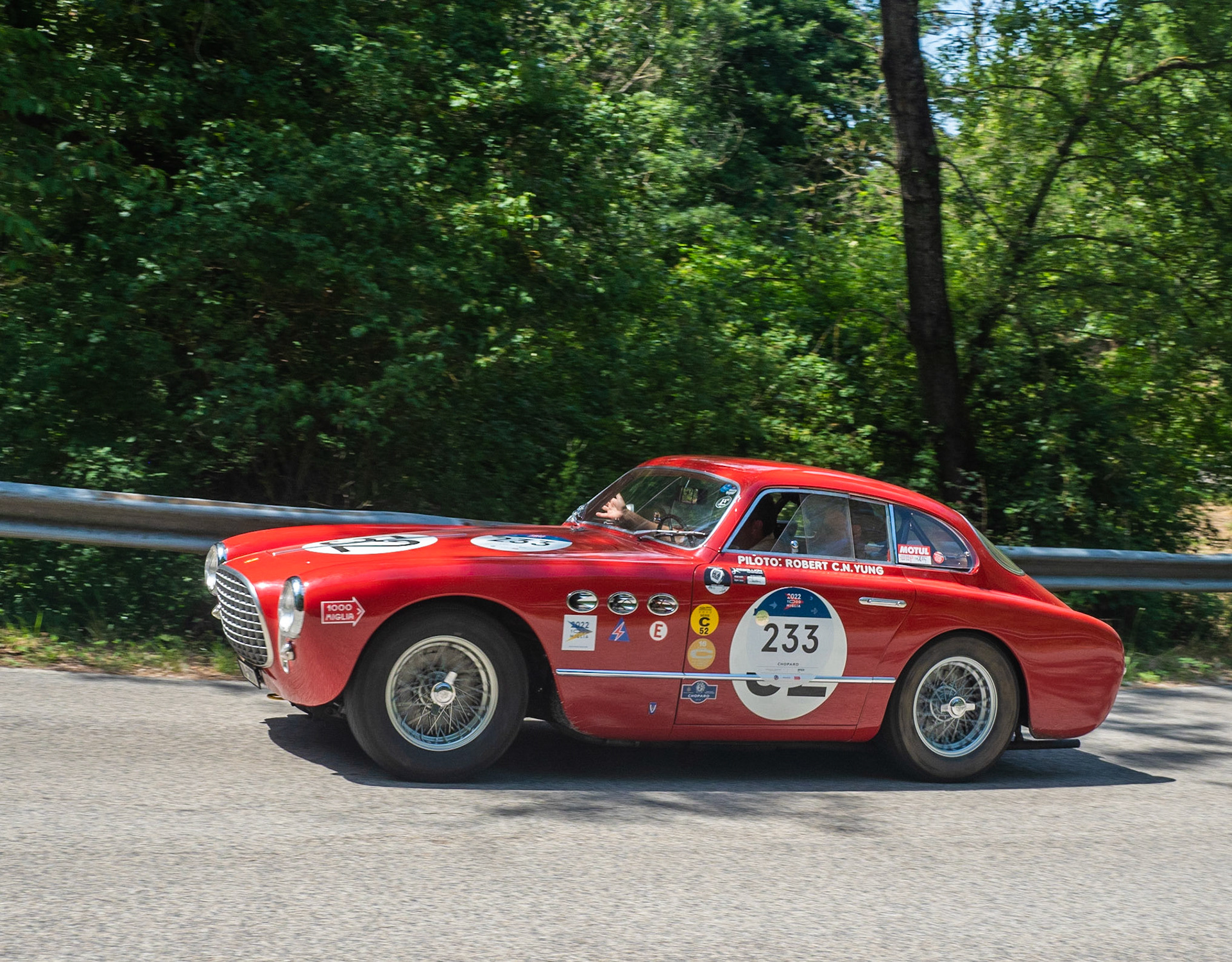 2022 Mille Miglia Ferrari 225 EXPORT Vignale # 0168ED