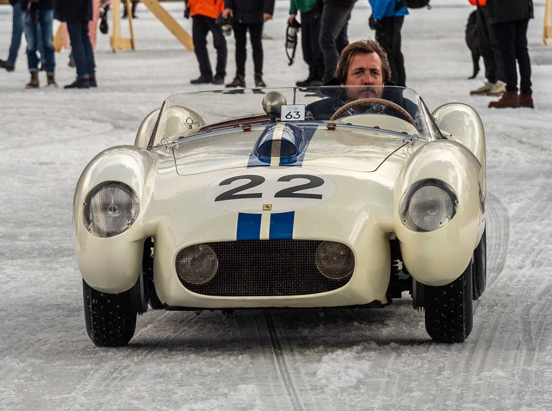 ICE St Moritz 2023 Ferrari 250 TR " Lucybelle " Le Mans 100