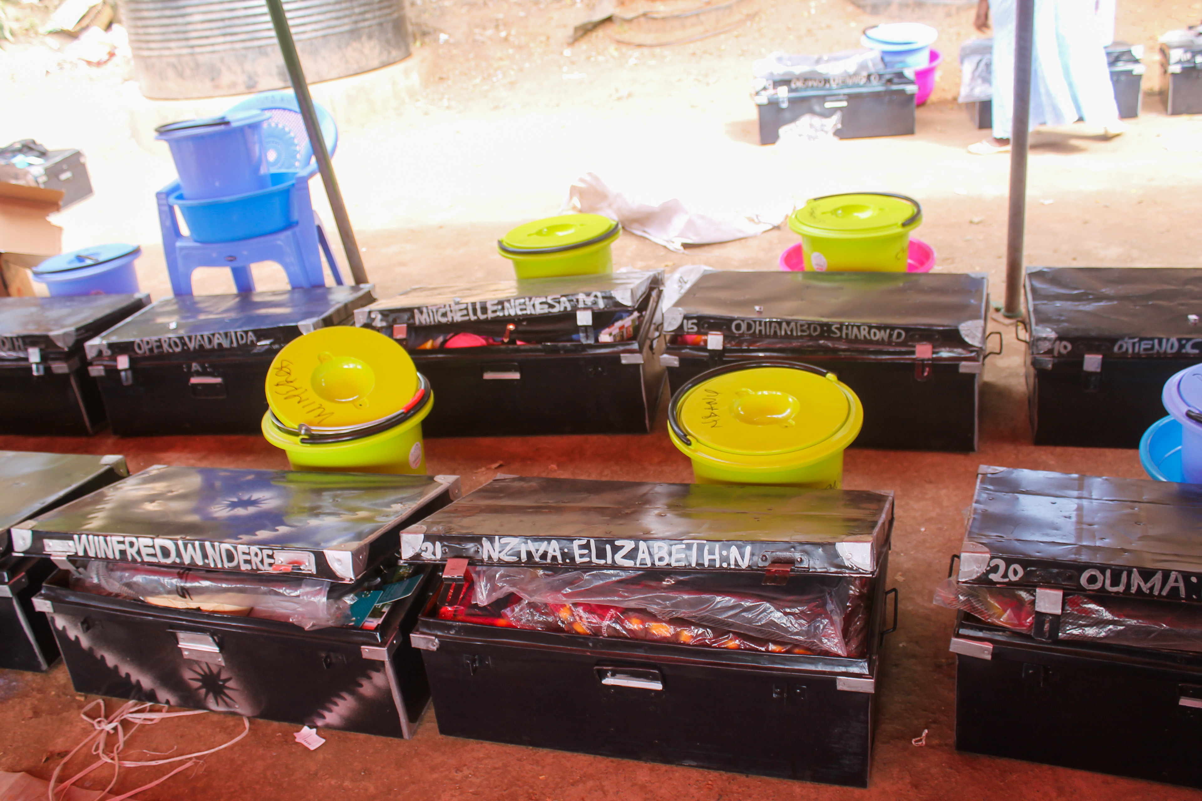 Ordenando materiales para un nuevo año escolar