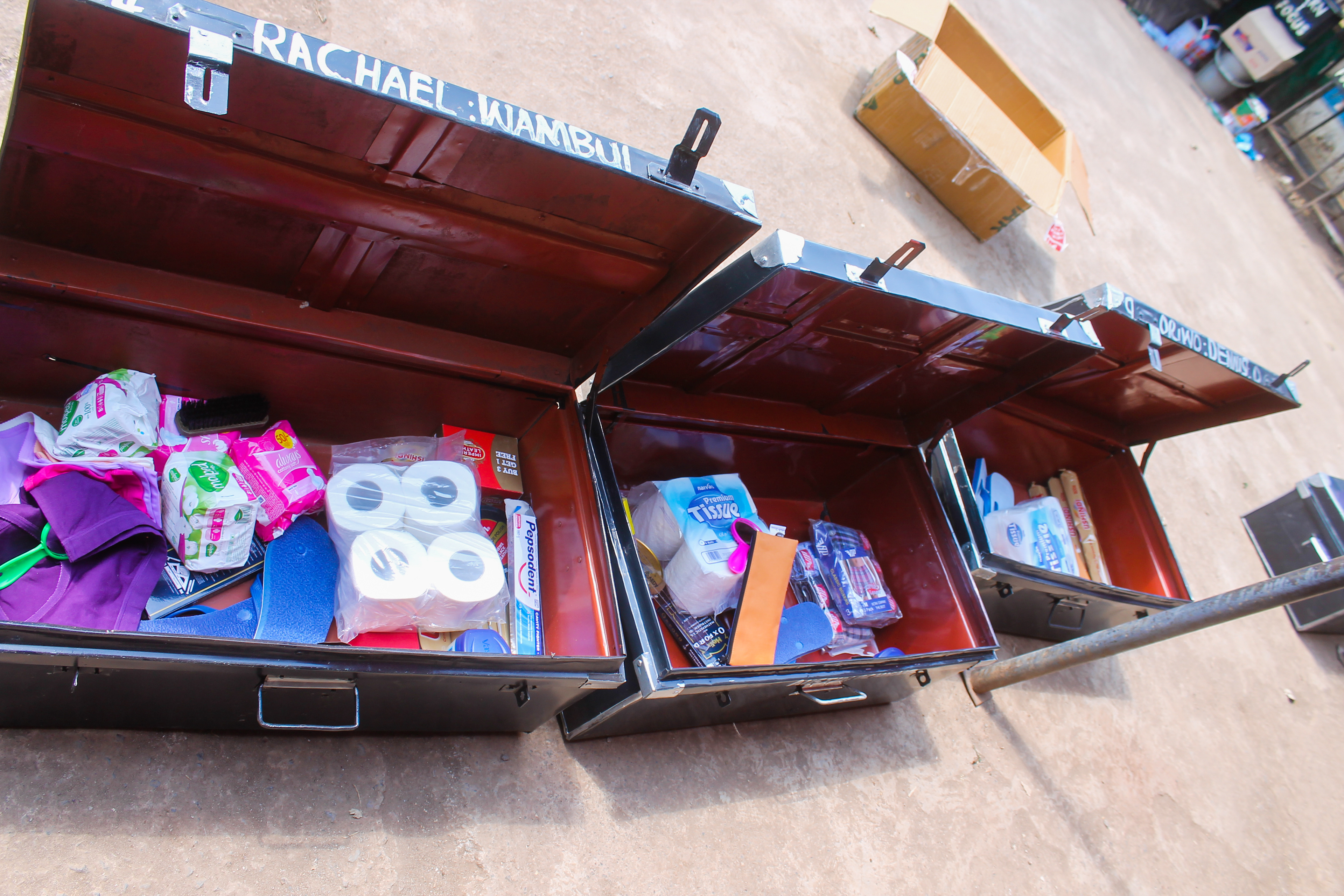 Ordenando materiales para un nuevo año escolar