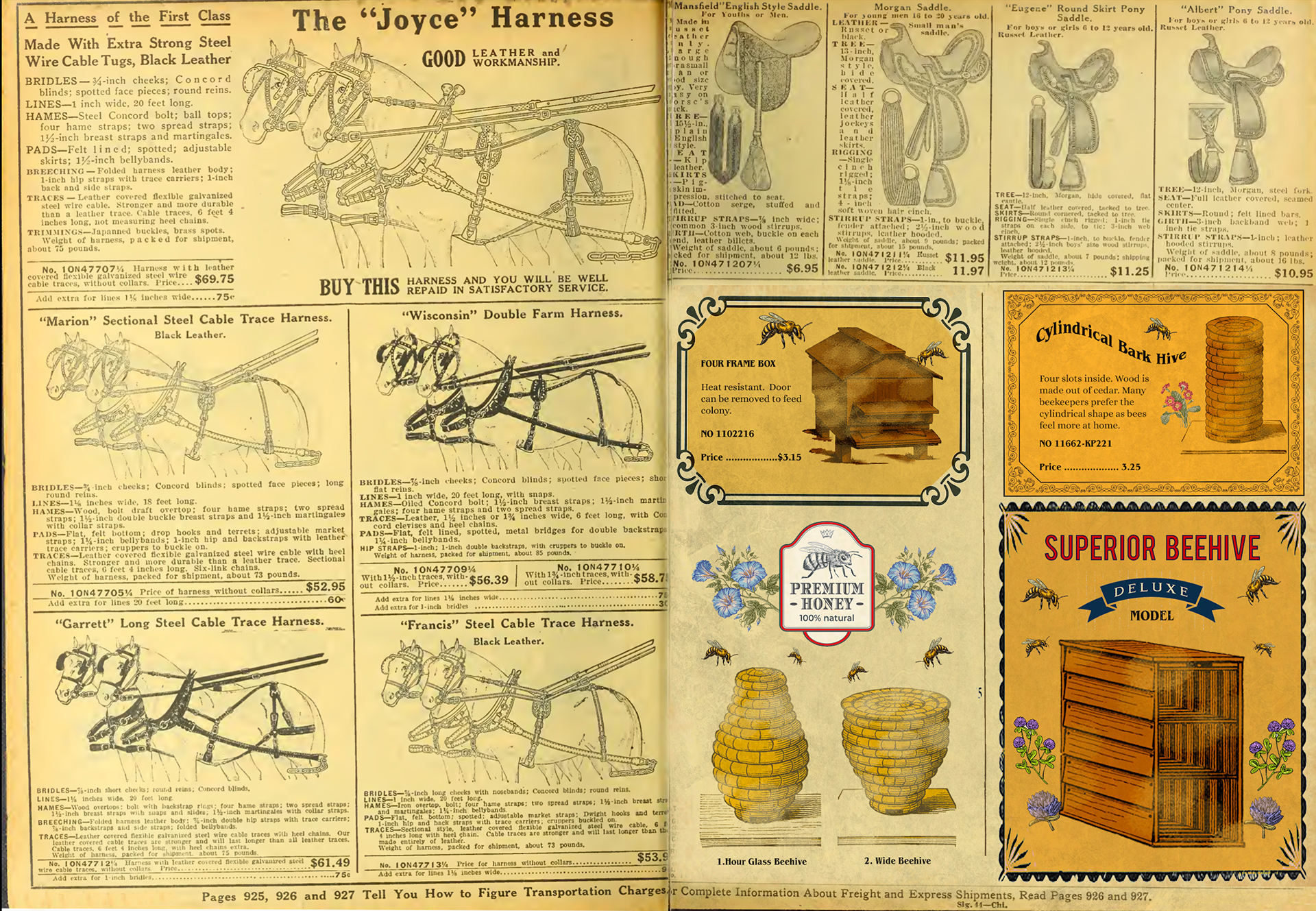 insert pages to vintage catalogue