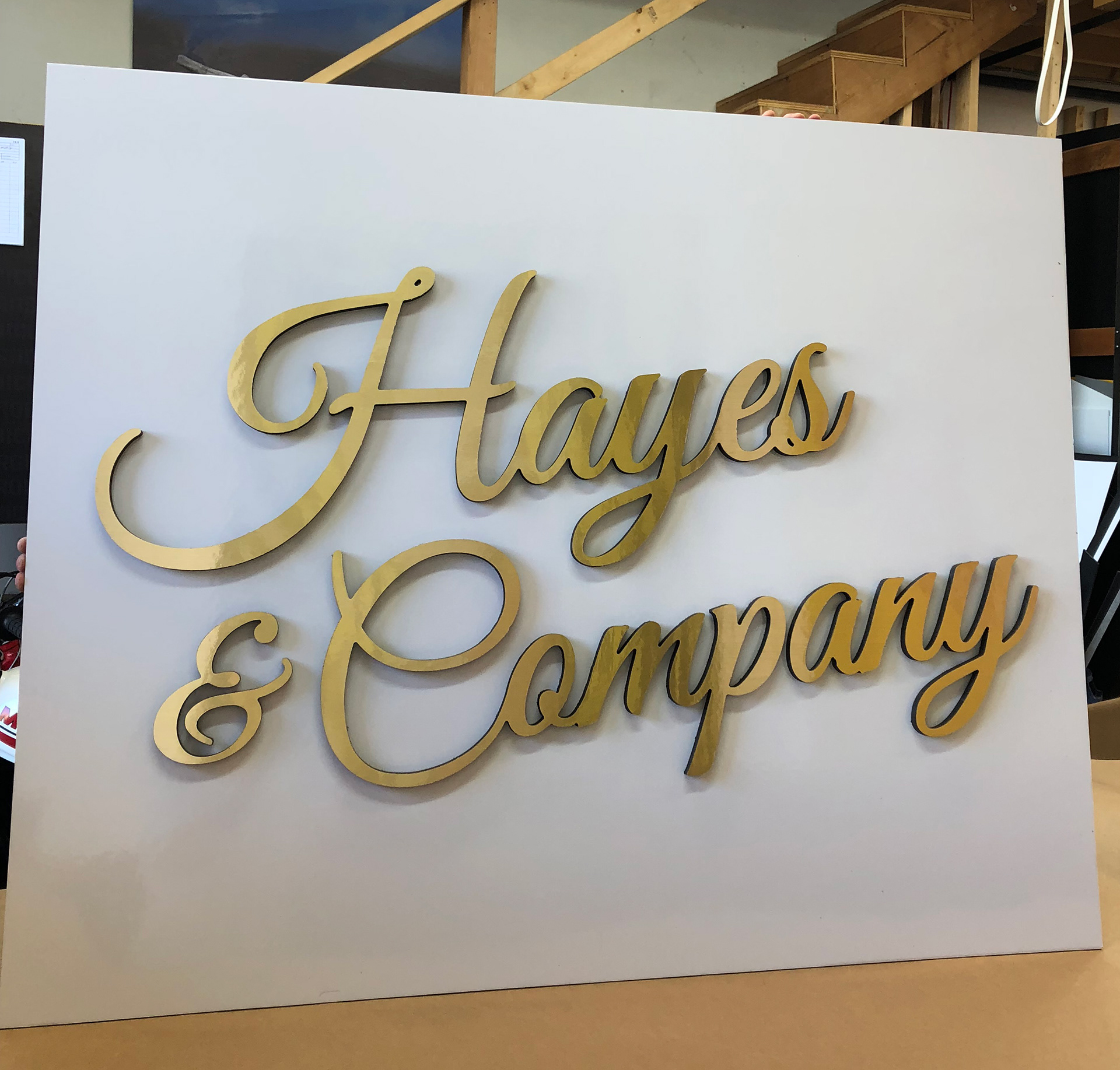 Hayes & Company 3d Sign