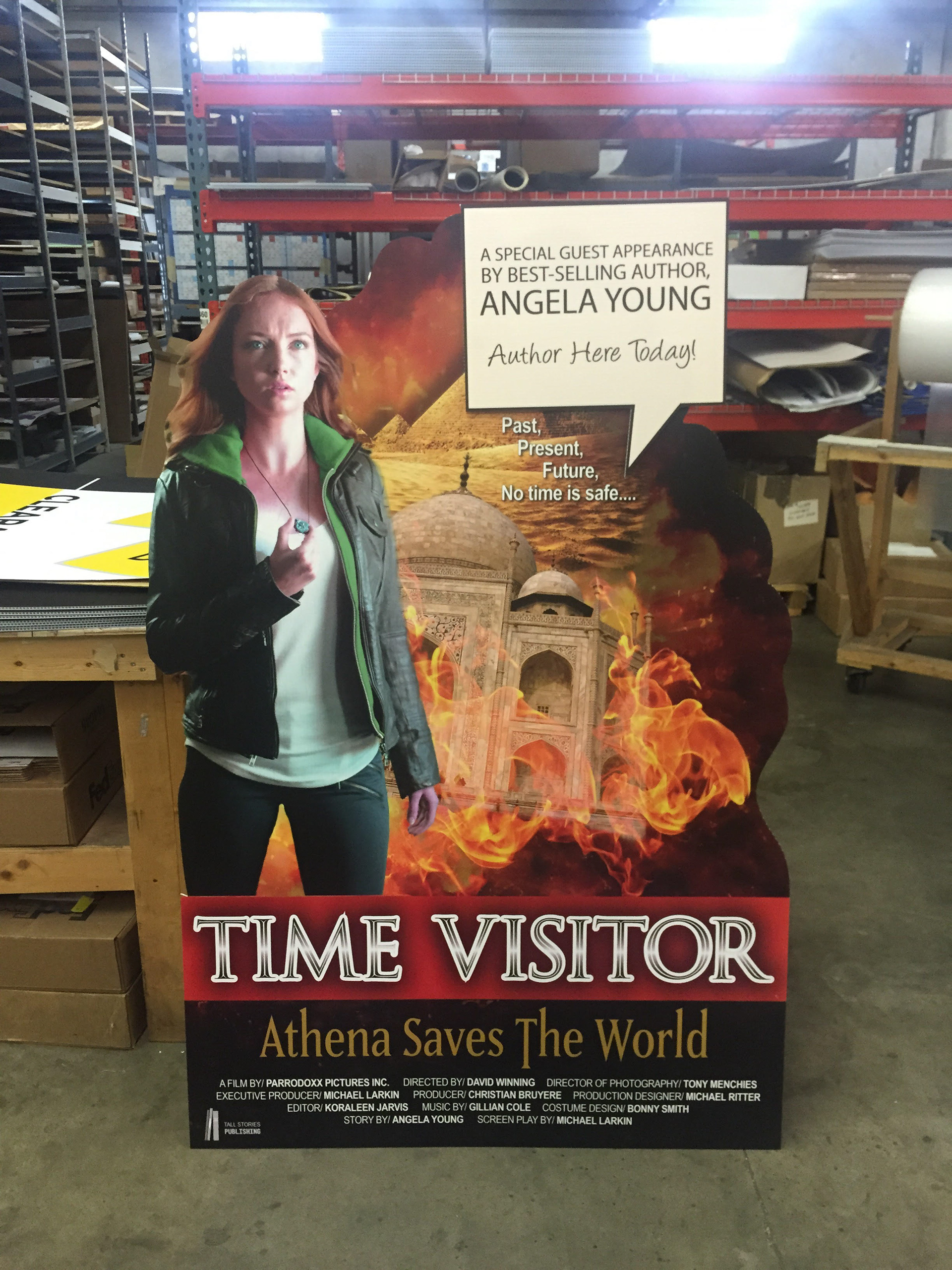 Time Visitor Stand Up Cut Out