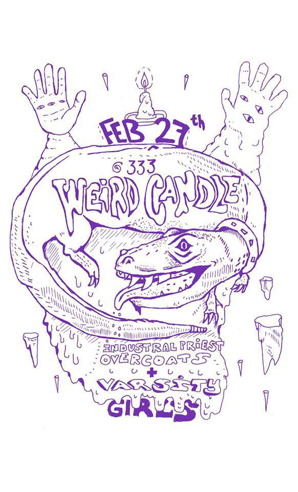 Weird Candle drawn poster