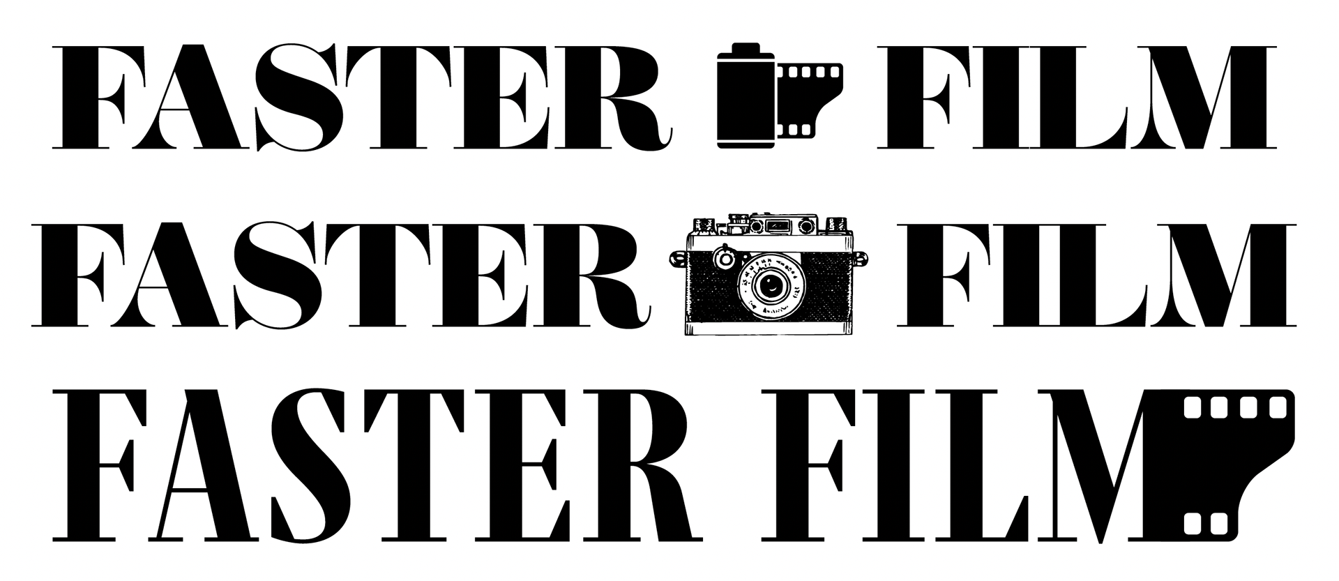 Faster Film Logo Options