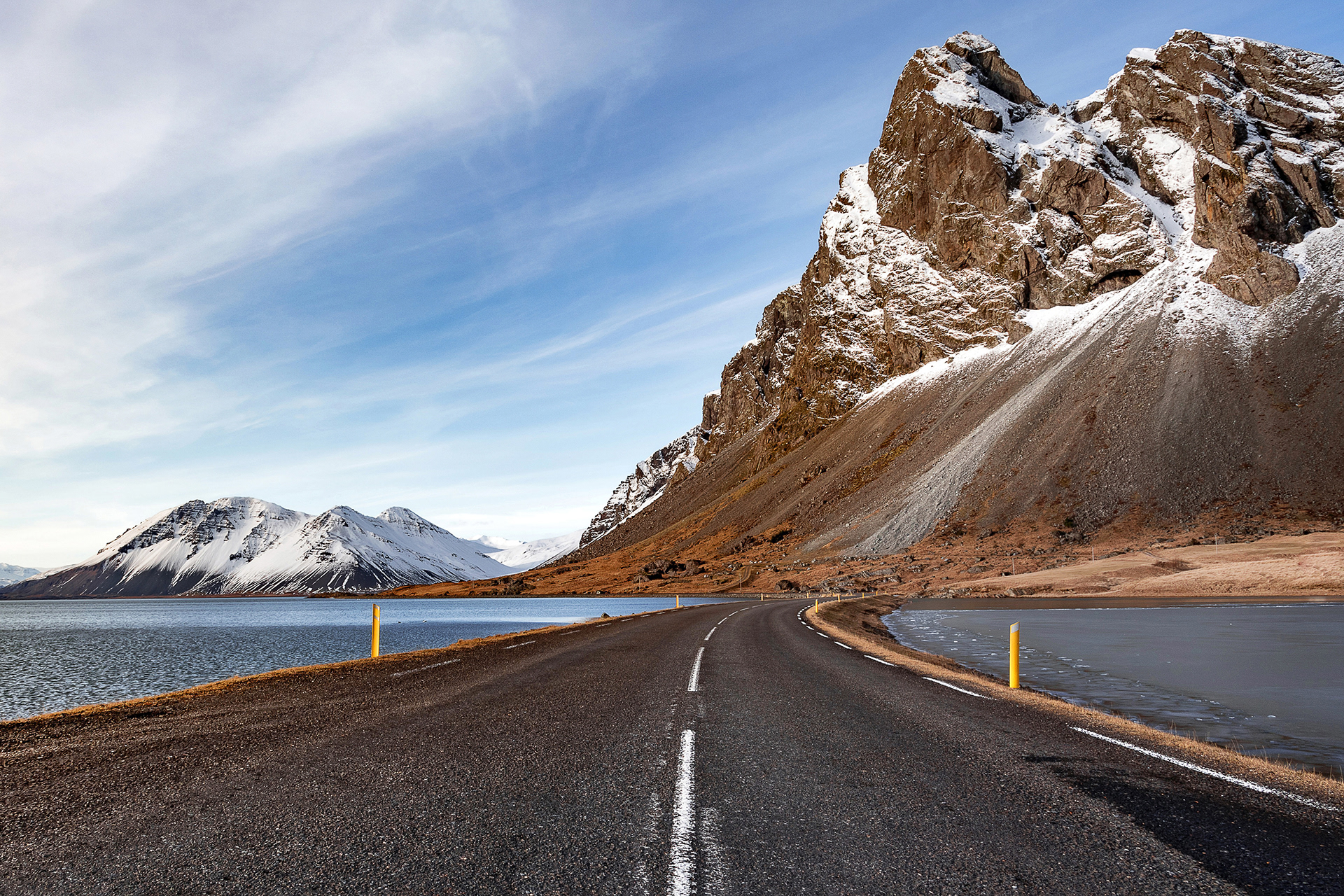 Strada in Islanda del Nord