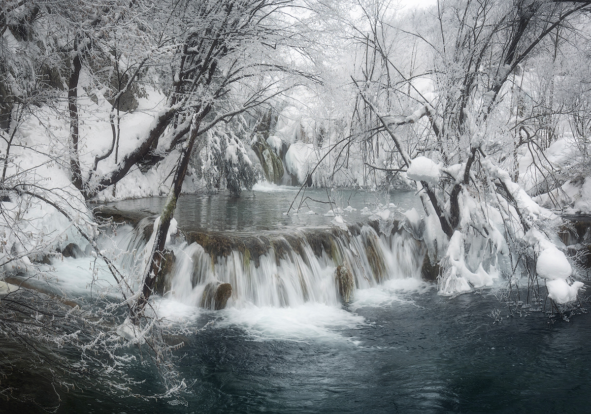 Laghi di Plitvice in Inverno