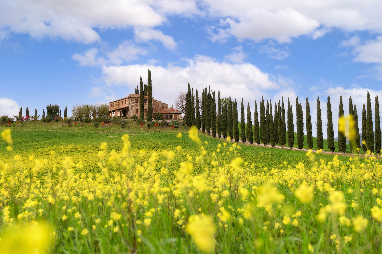 Tipico agriturismo in Val d'Orcia