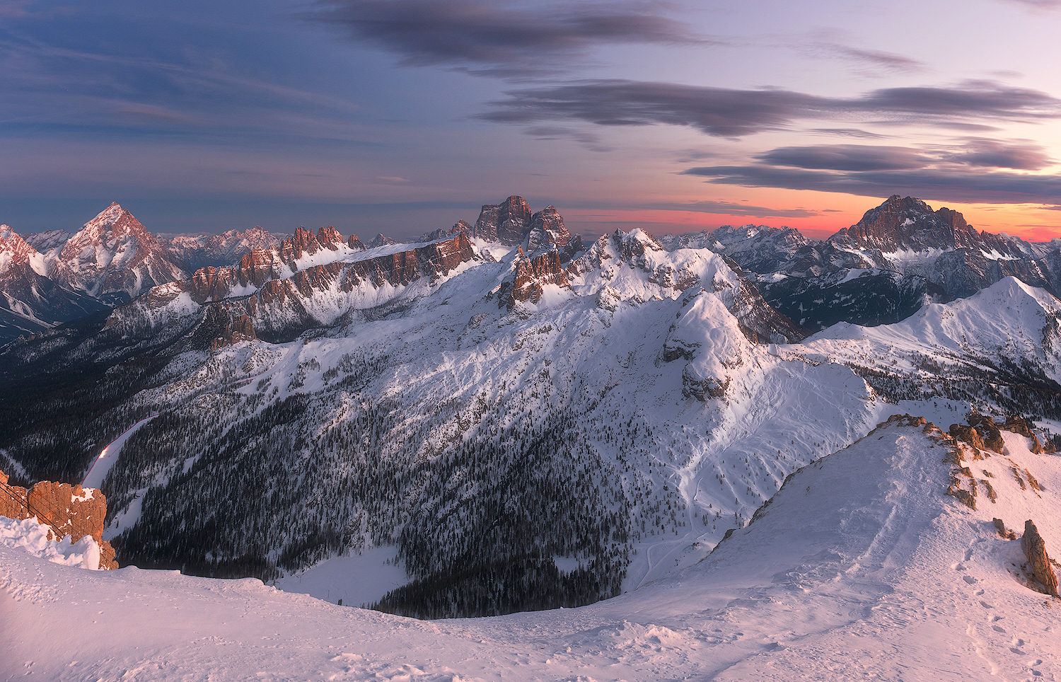 Panorama dal Rifugio Lagazuoi