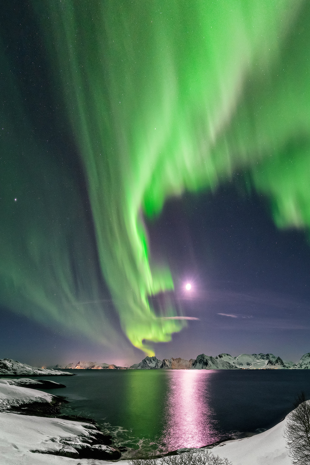 Aurora boreale in Norvegia