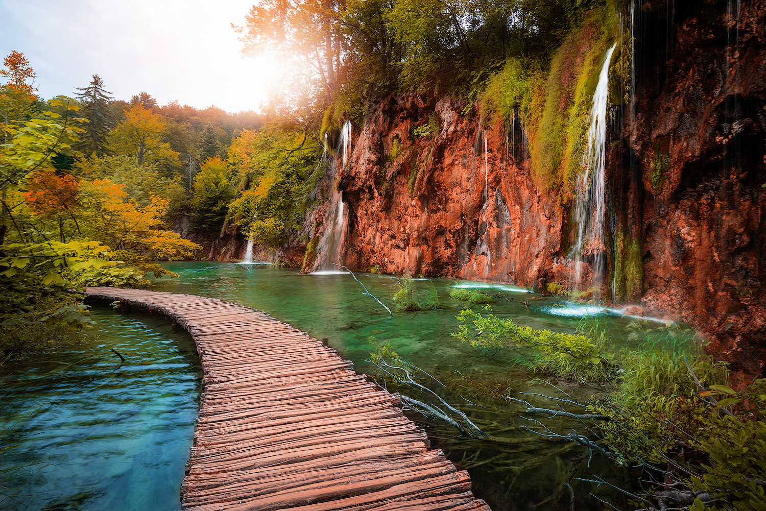 Tramonto sui Laghi di Plitvice, Croazia