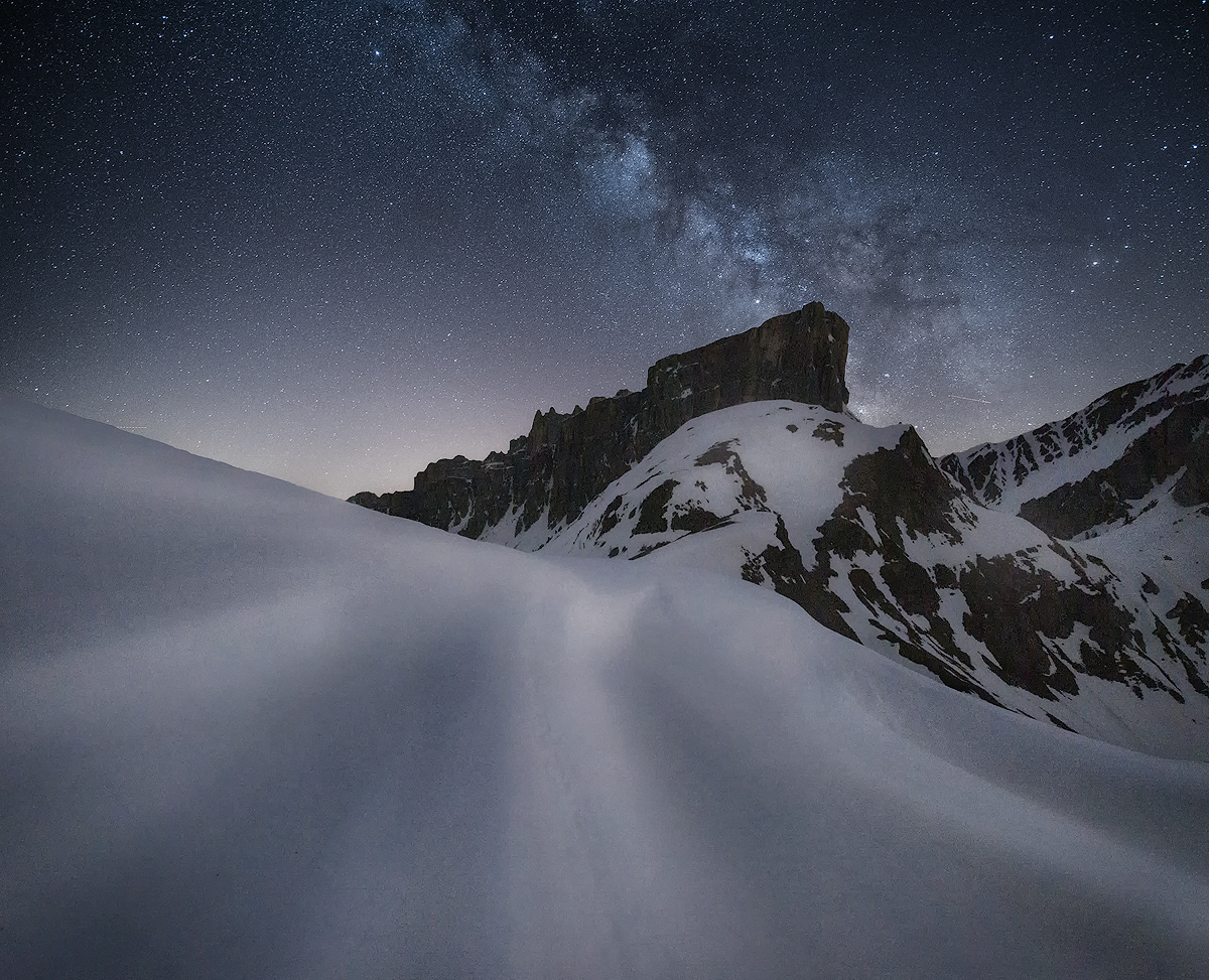 Via Lattea sopra i Lastoni di Formin